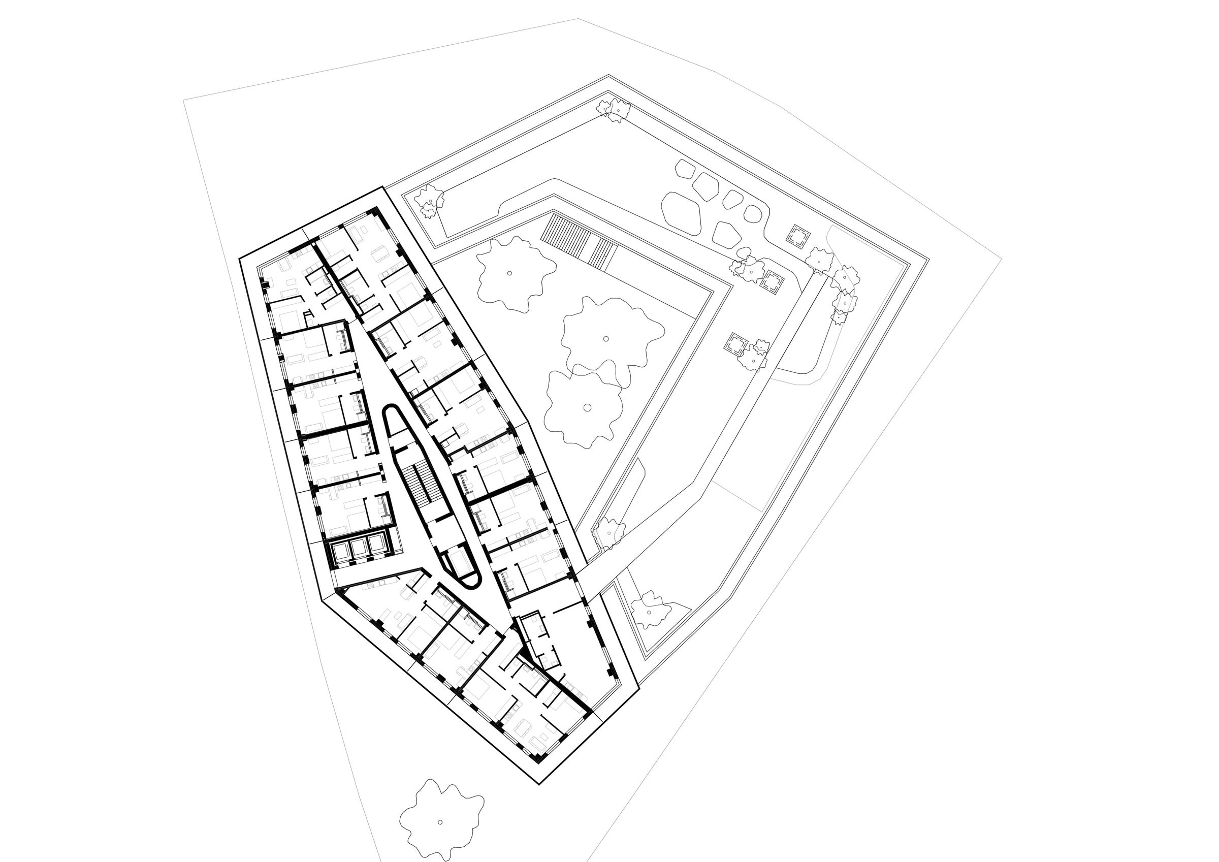 Regular floor plan - tower