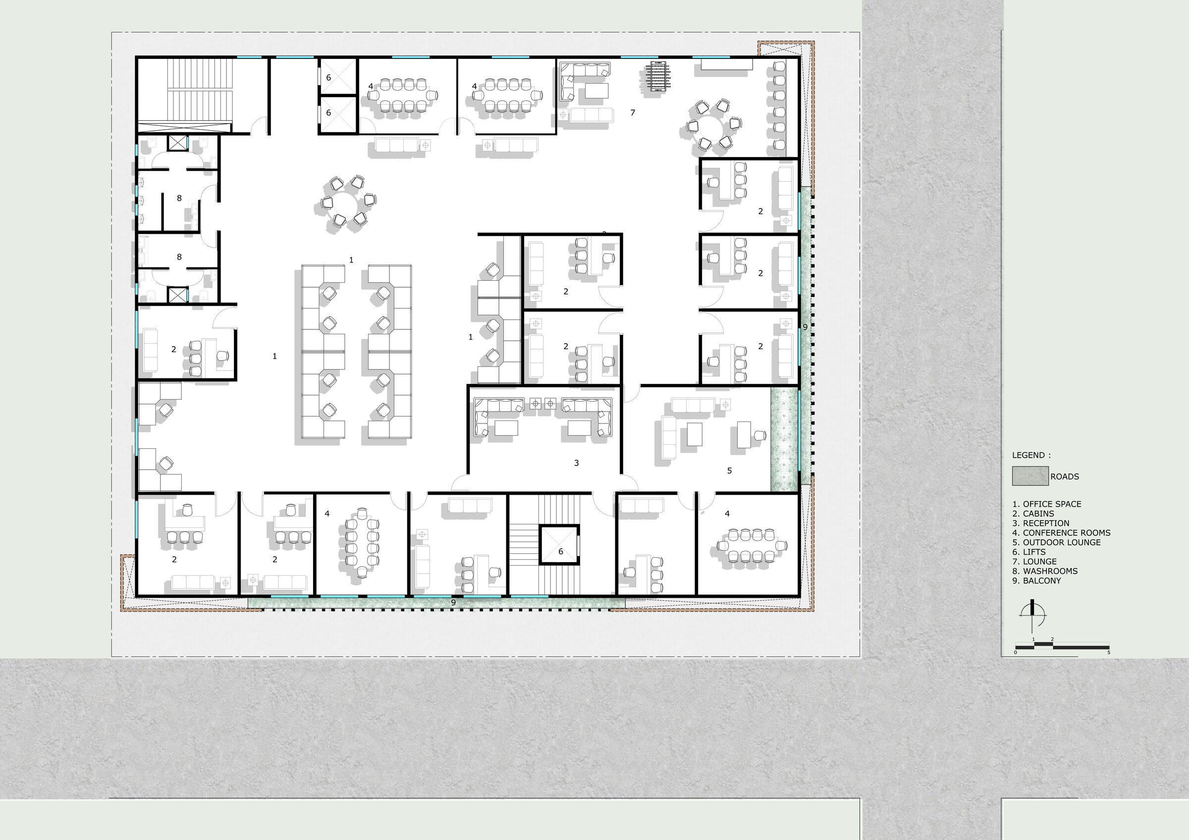 third floor, A.J Architects
