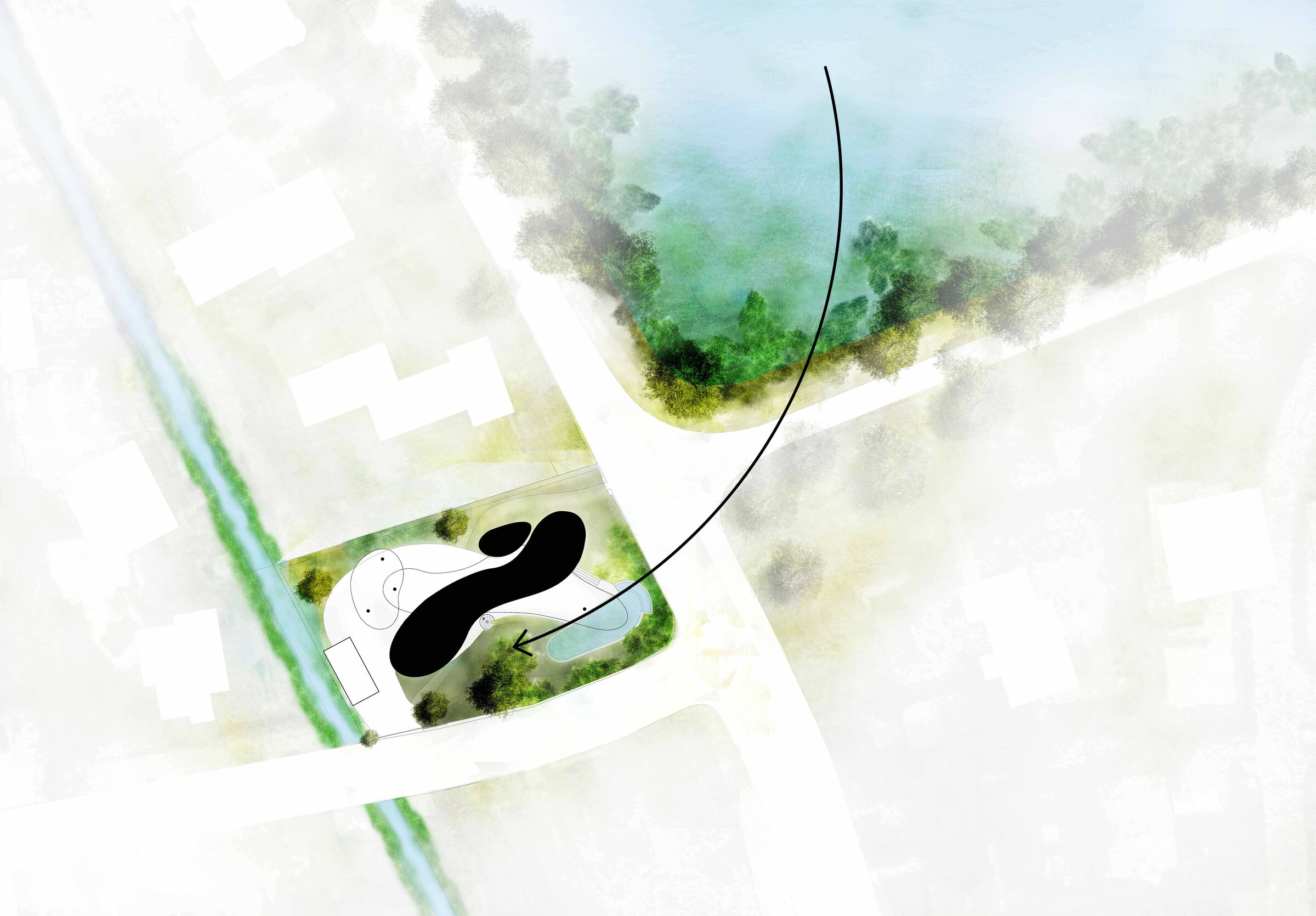 ground floor -  reference to the water