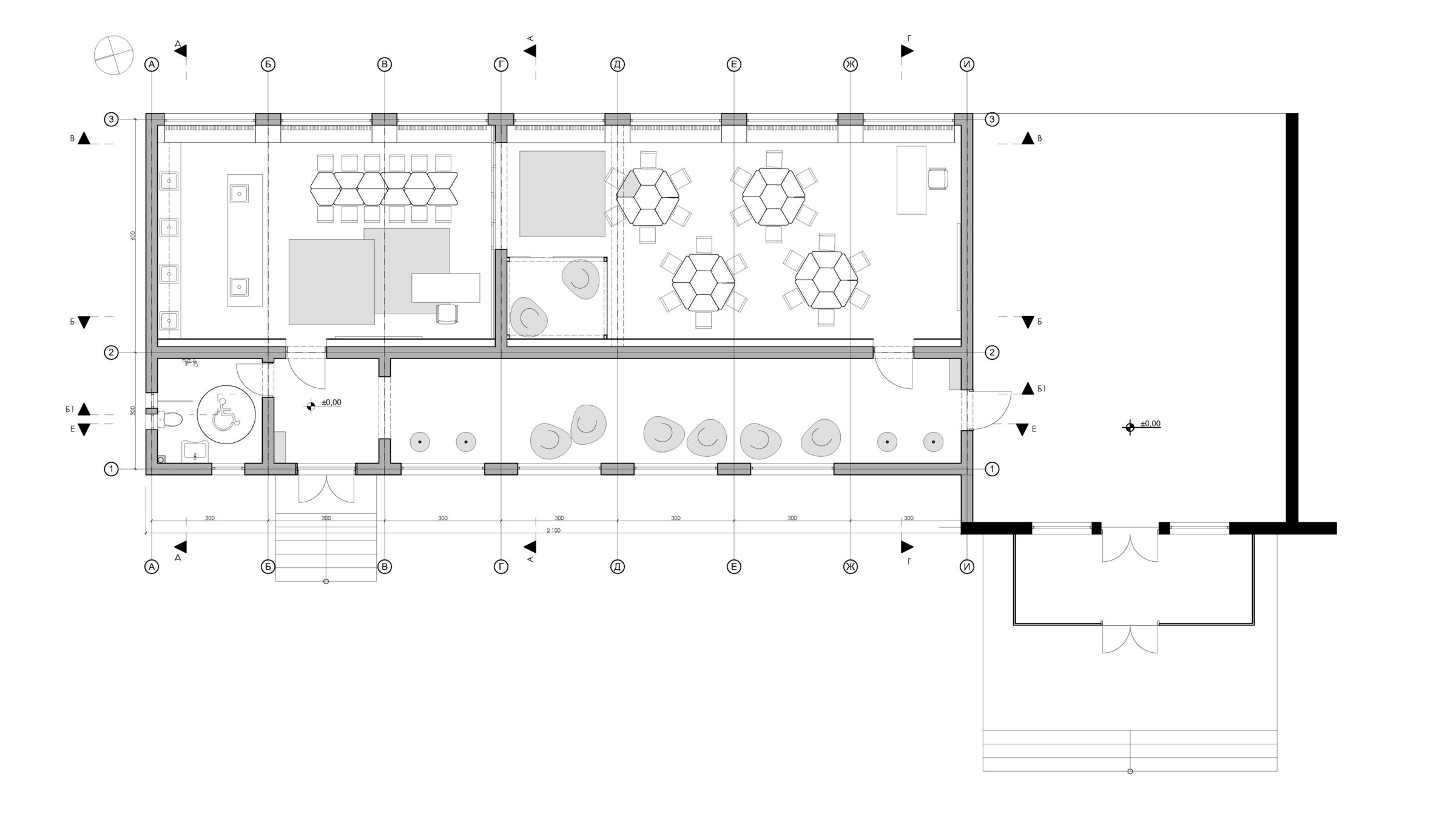 Plan of the new center