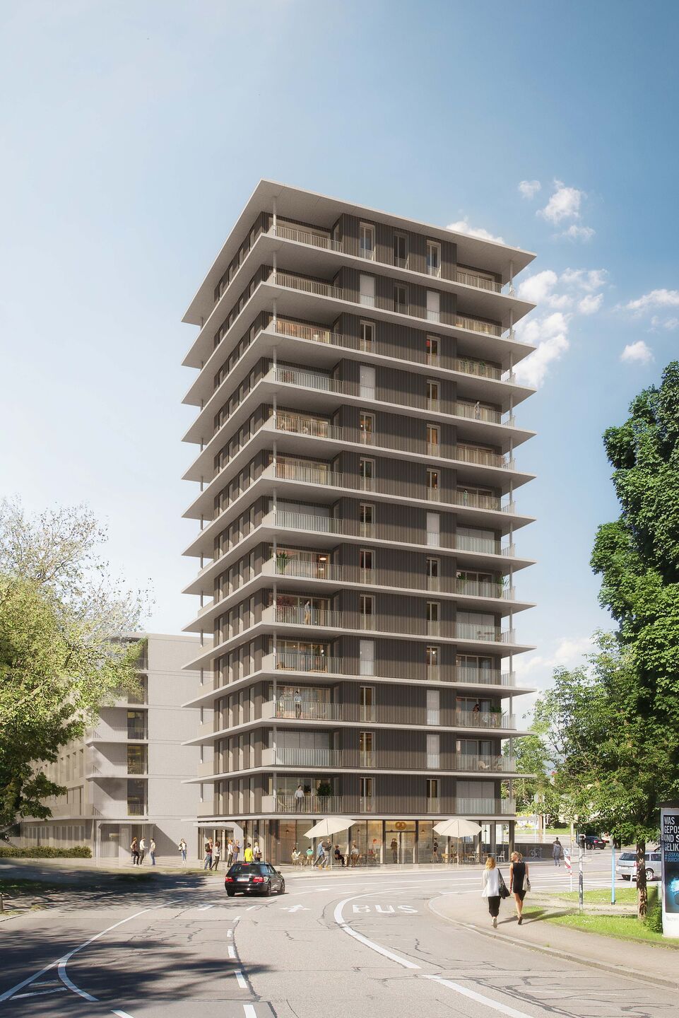 Timber-Hybrid High-Rise Carl