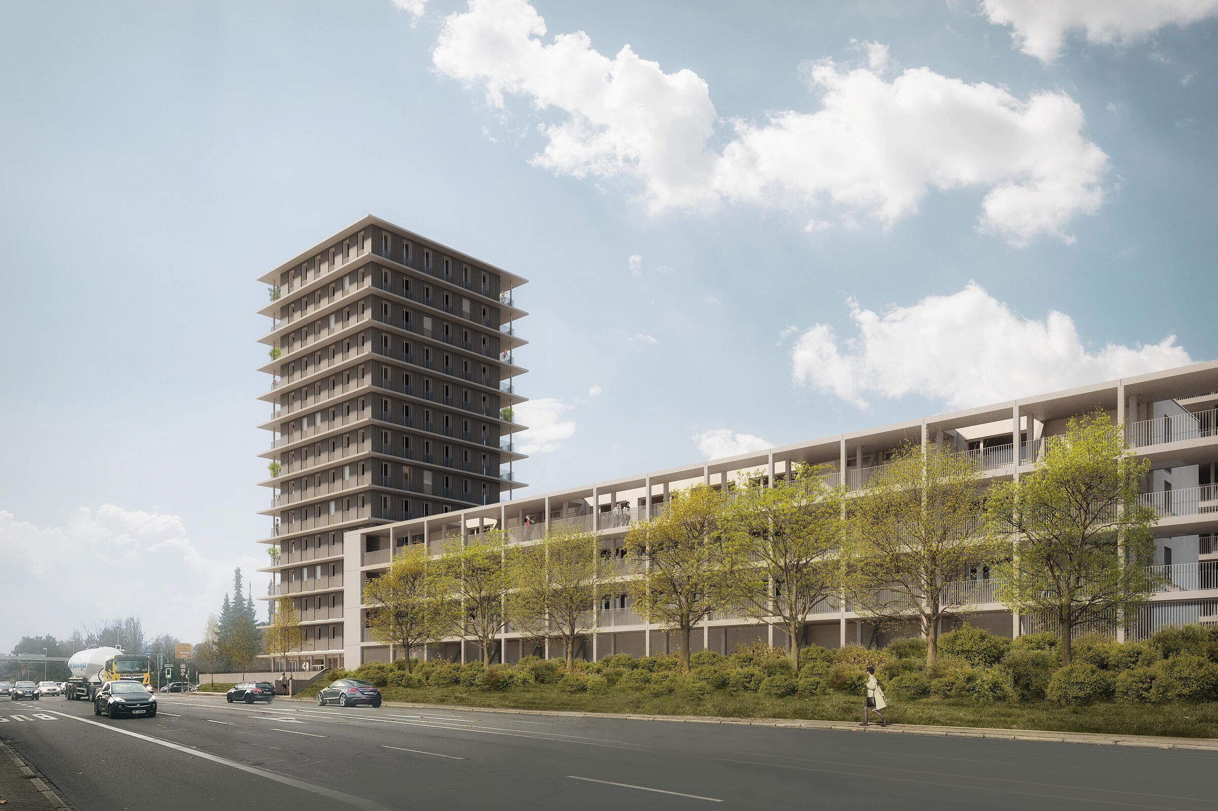 Timber-Hybrid High-Rise Carl