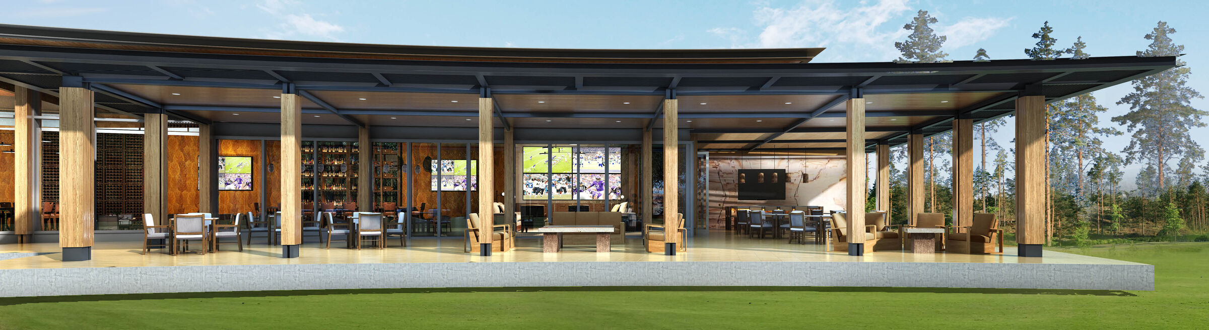 Gallery of Michael Jordan's Grove XXIII Clubhouse Nichols Architects