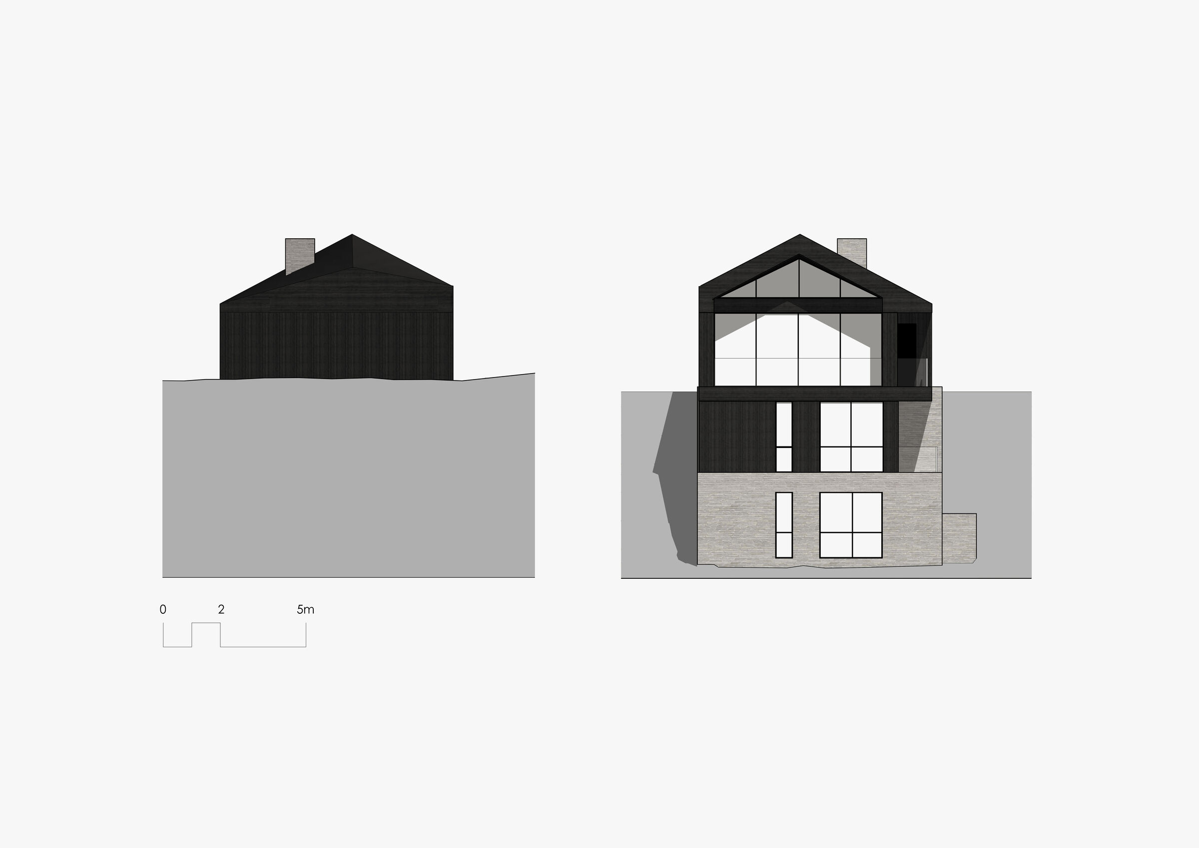 East and West Elevations