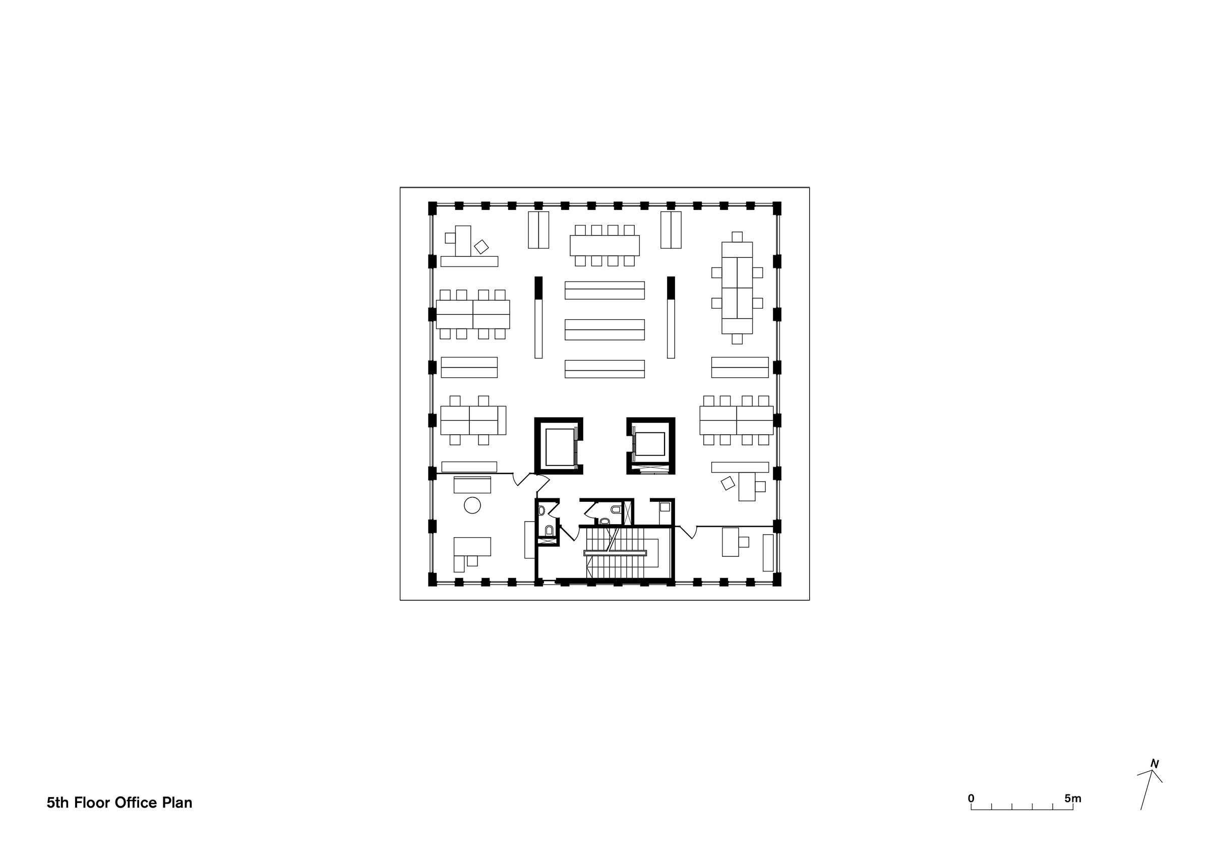 5th Floor Office Plan