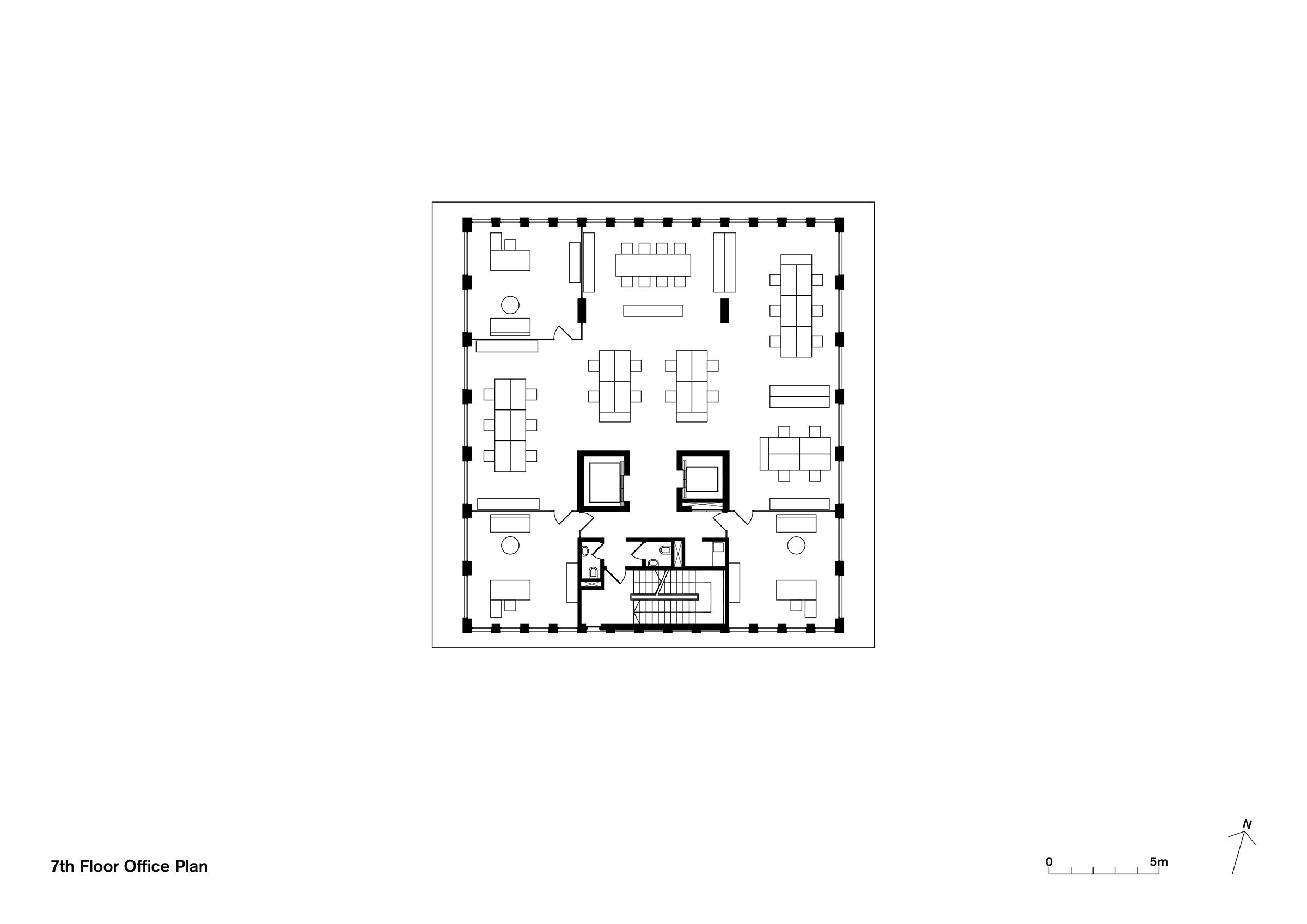 7th Floor Office Plan
