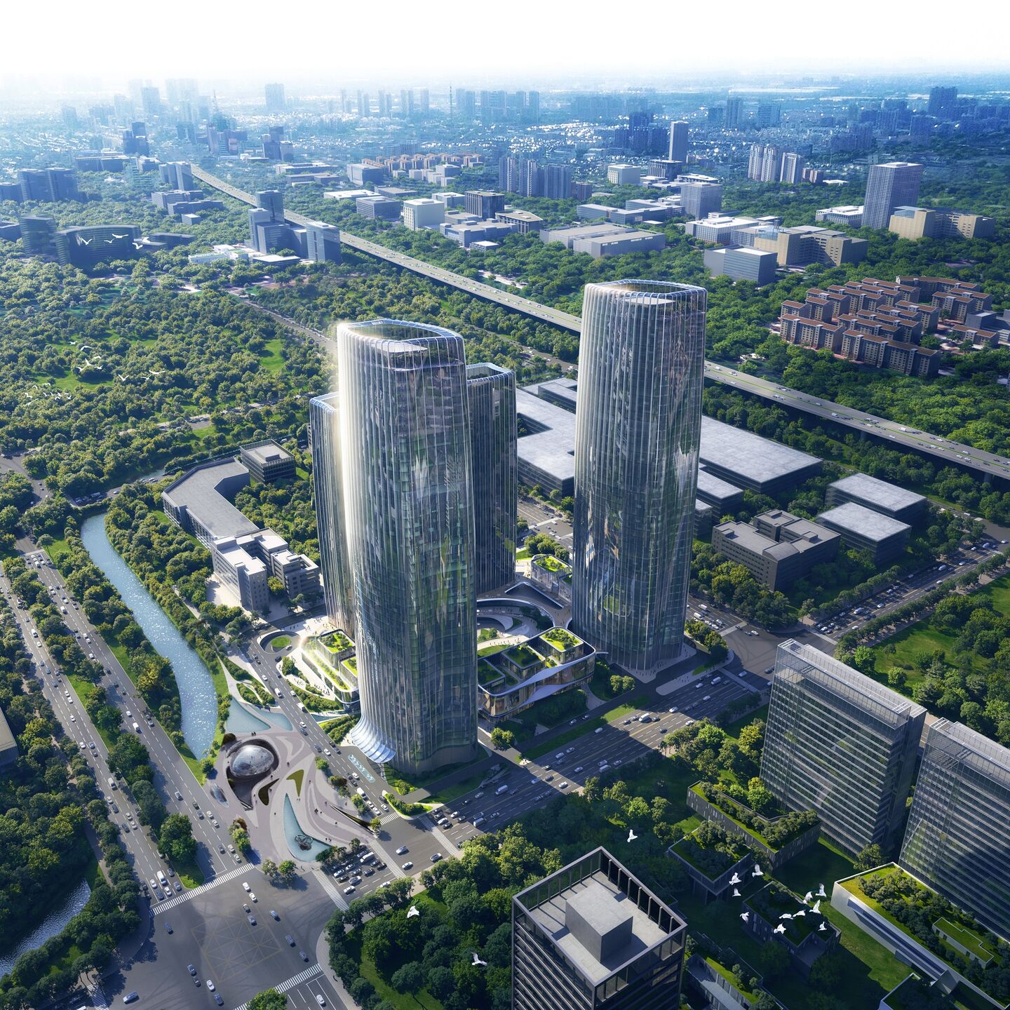 ロボット PALACE ATHENE & GAZA C GBA (Guangzhou) Technology Finance Centre | Aedas | Archello