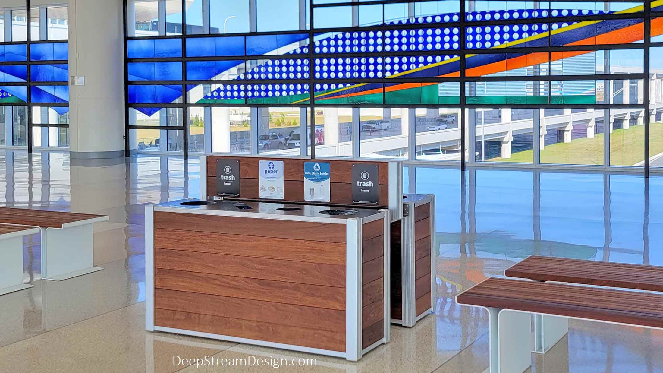 Orlando International Airport Terminal C Recycling and Trash Receptacle