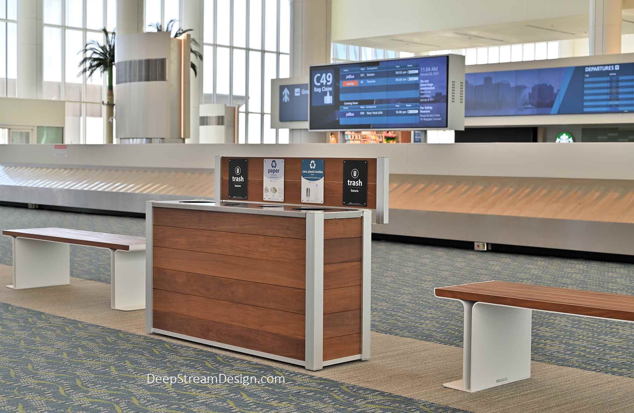 Orlando International Airport Terminal C Recycling and Trash Receptacle