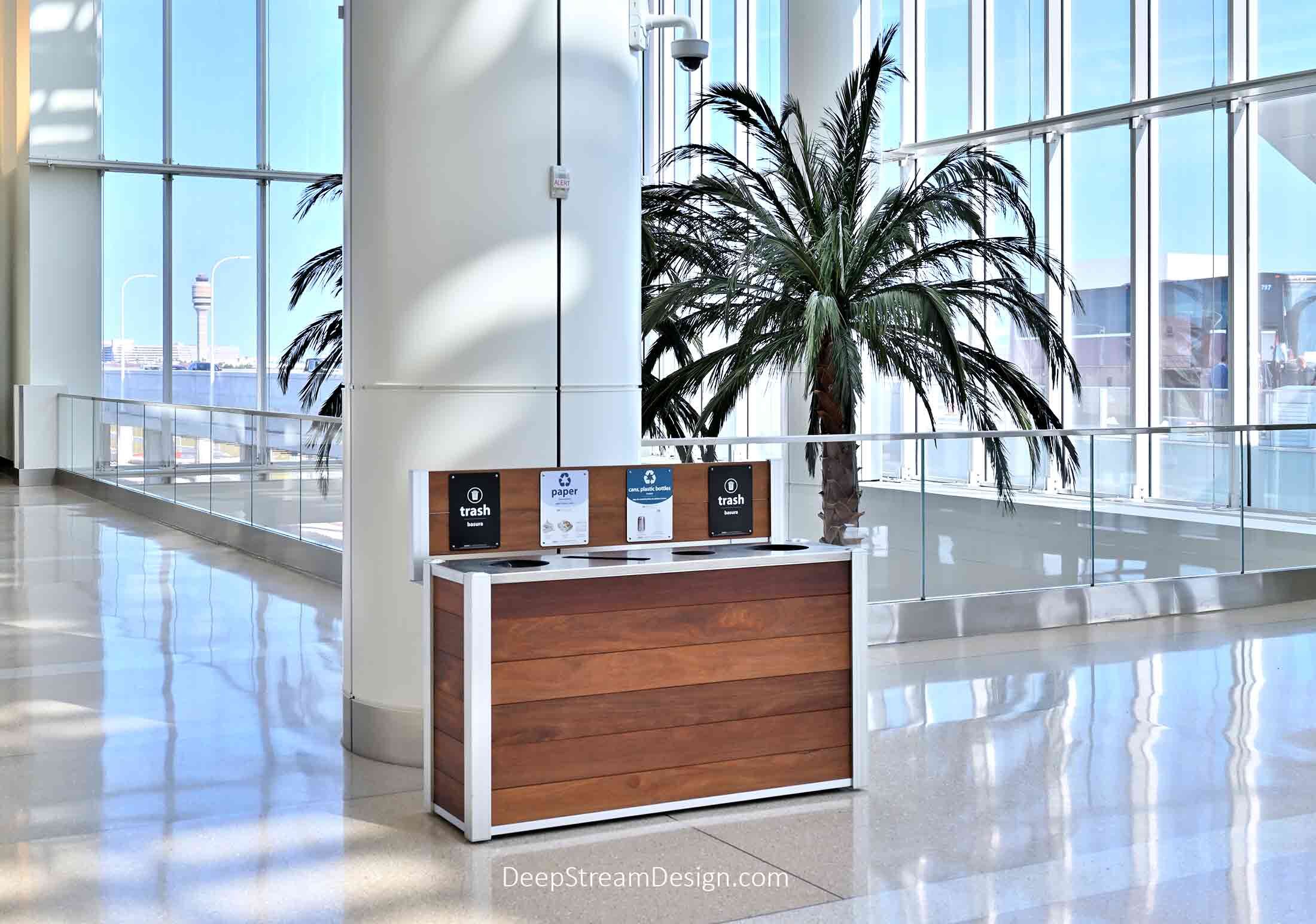 Orlando International Airport Terminal C Recycling and Trash Receptacle