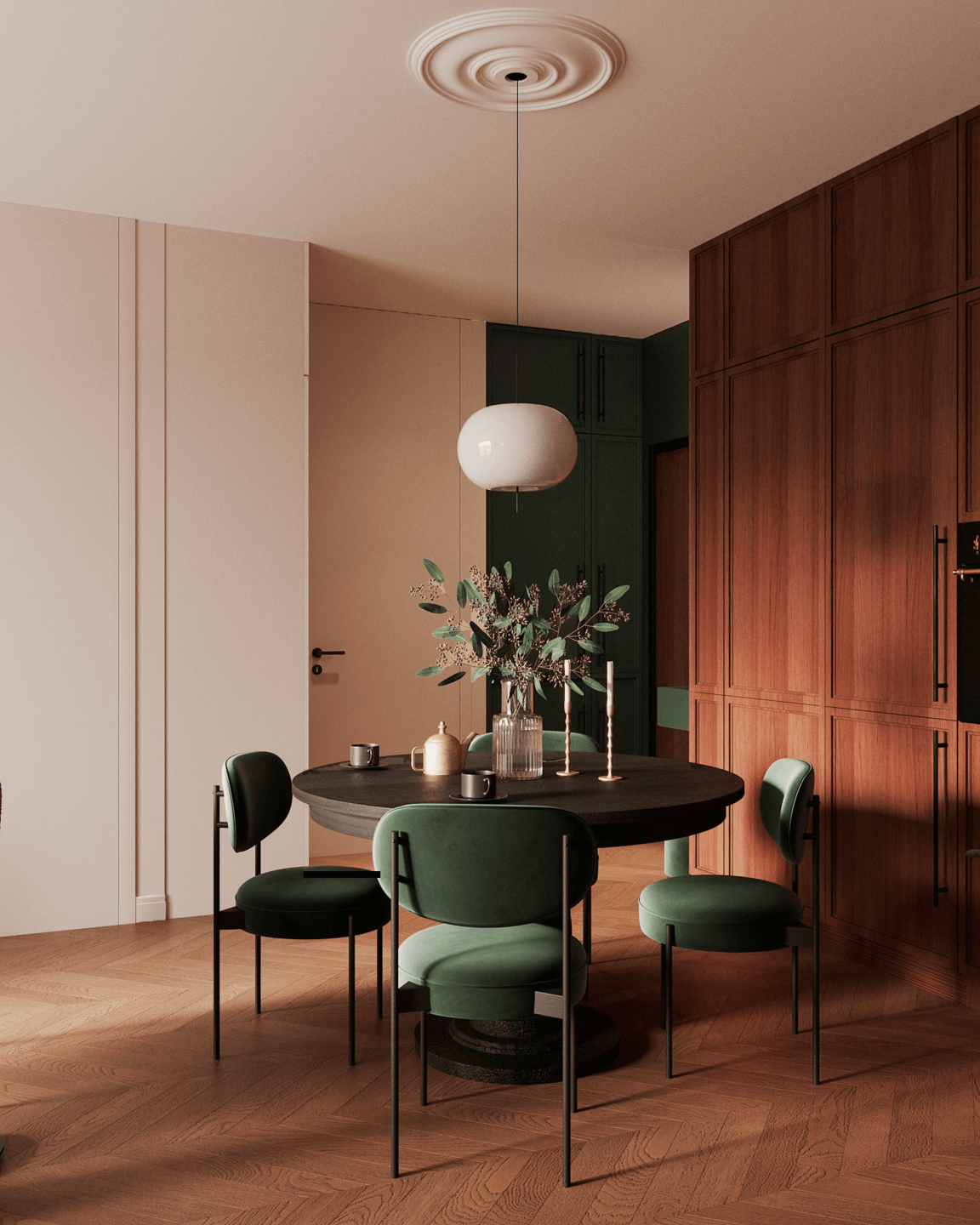 Open plan kitchen