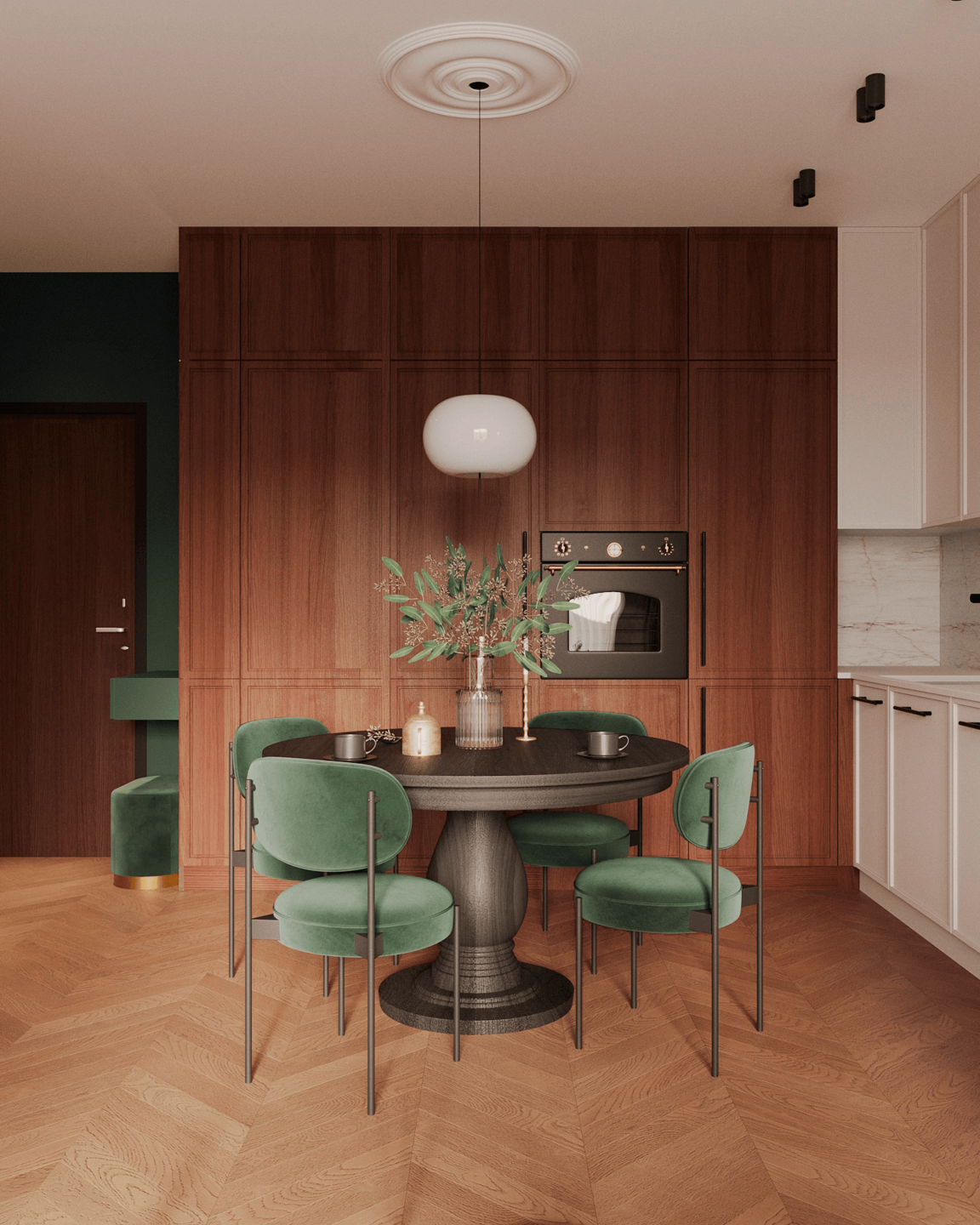 Open plan kitchen