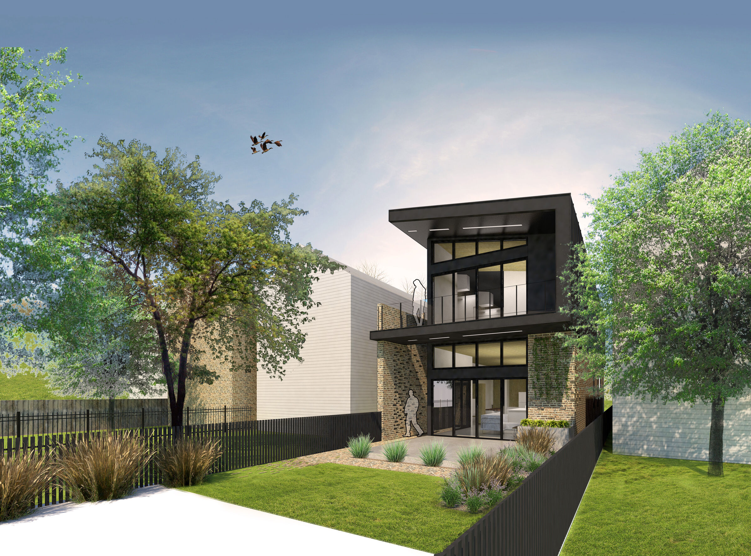 Richmond House | Rendering Rear Exterior