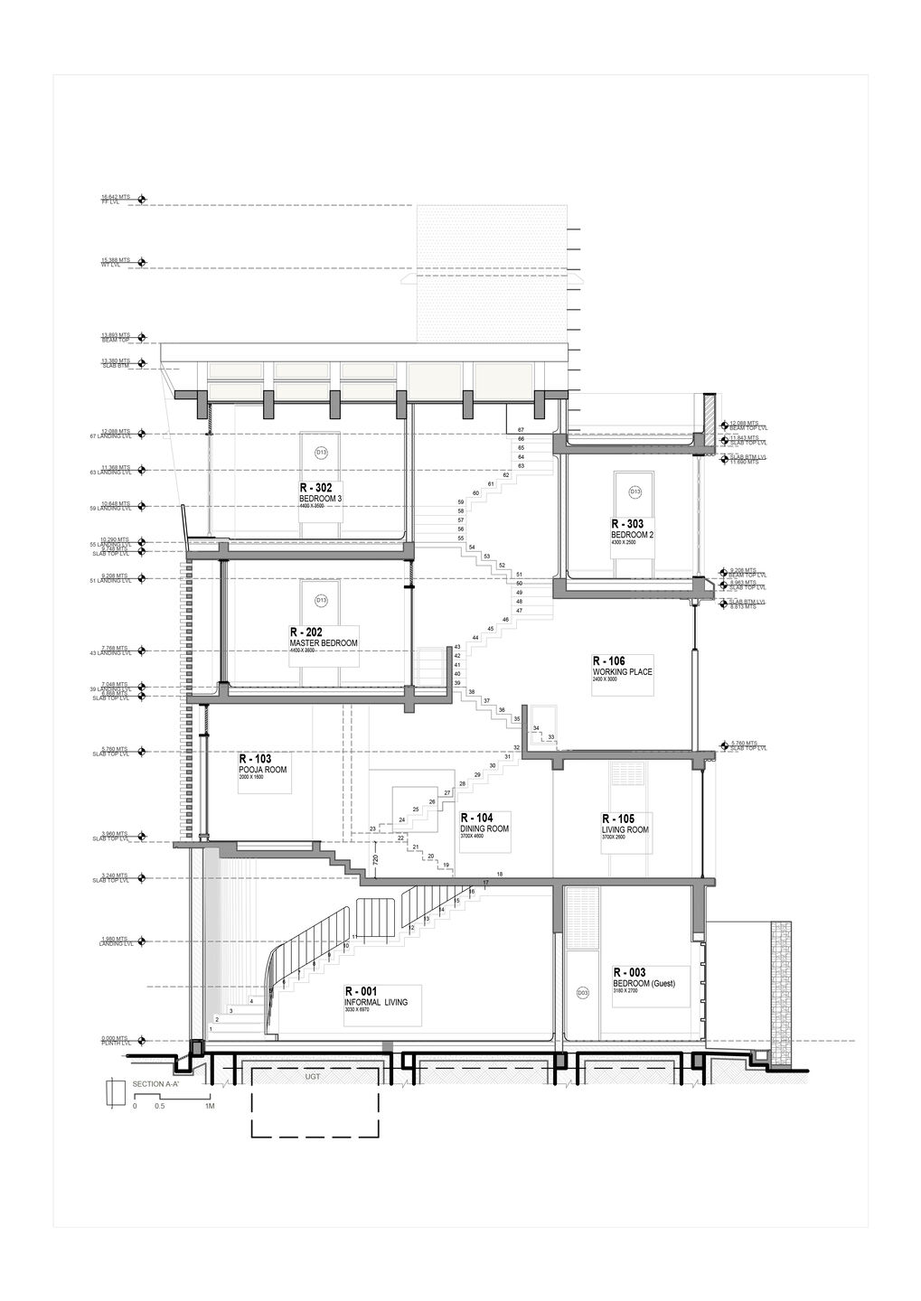 section aa'