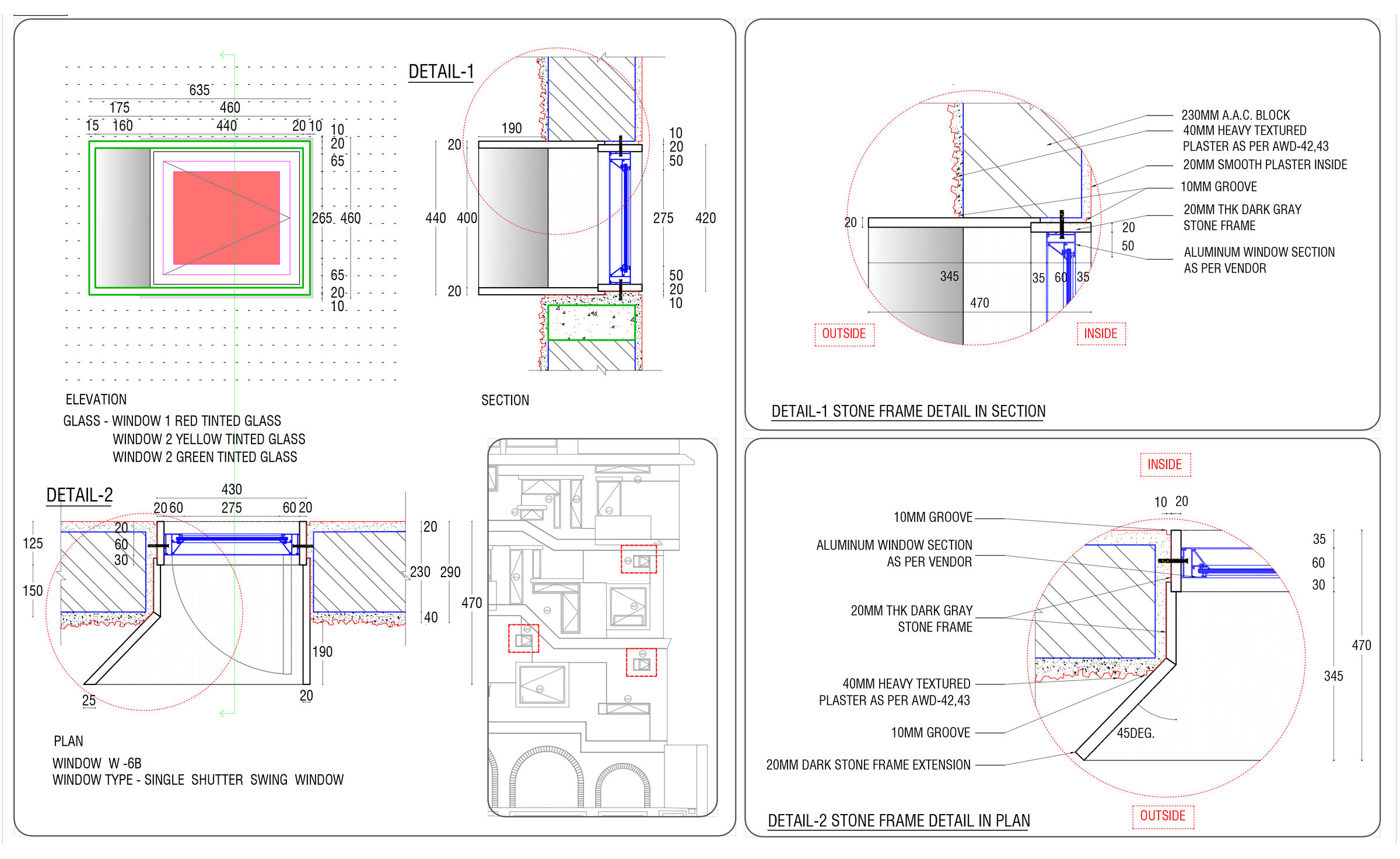30x30cm Window Details
