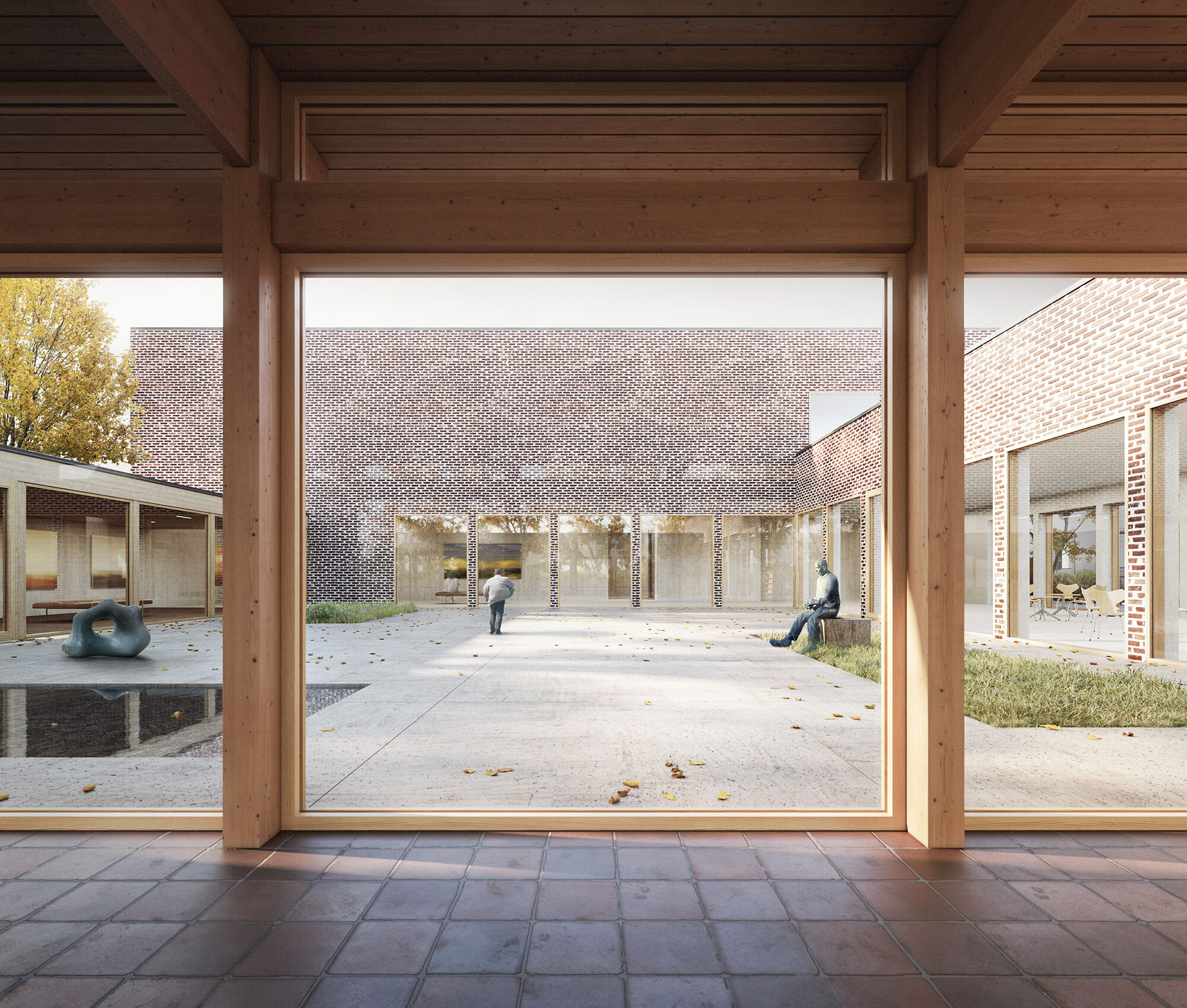 View to courtyard