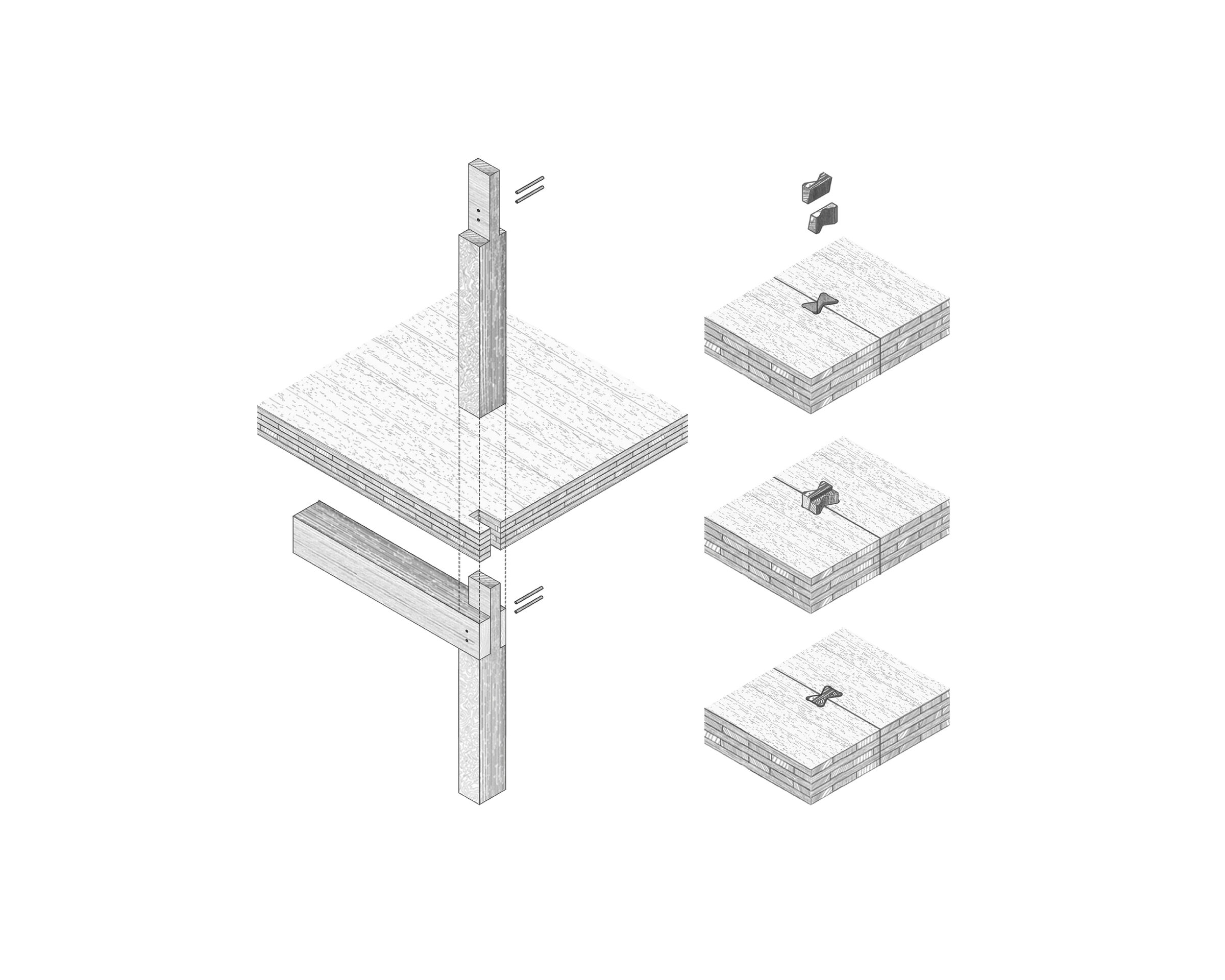 Drawing of construction principles