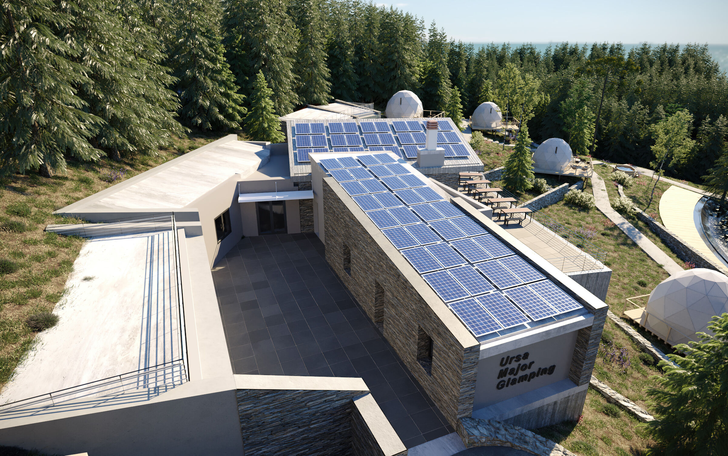 Bird's Eye View of Welcome Area