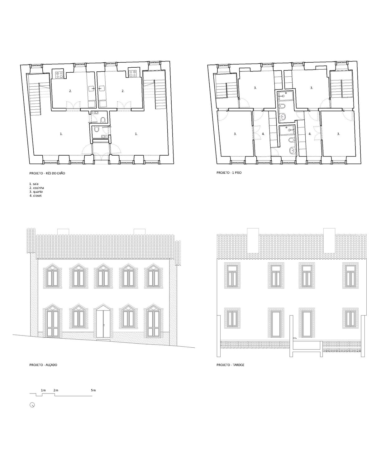 floor plans + facade