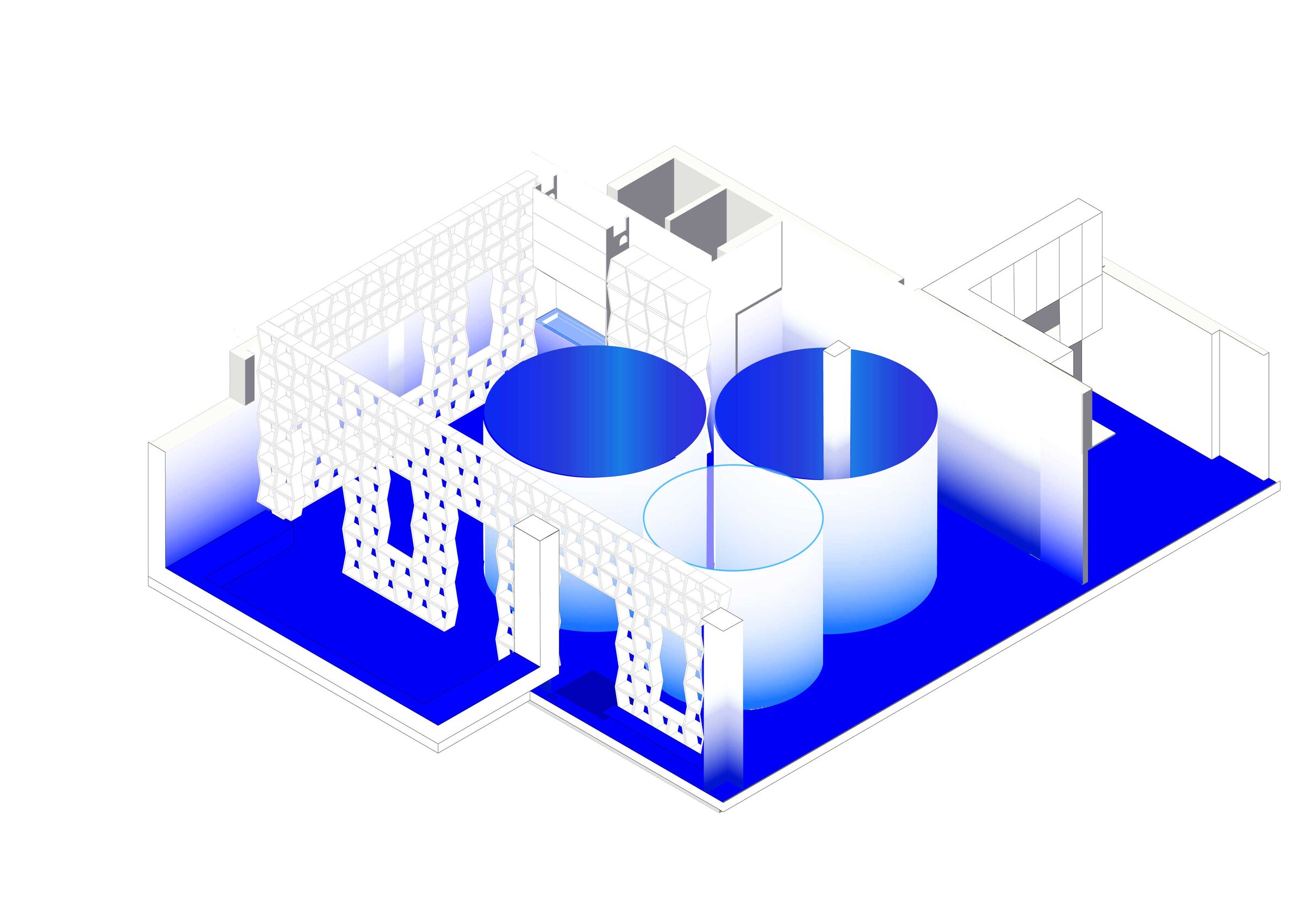 isometric view of the interior