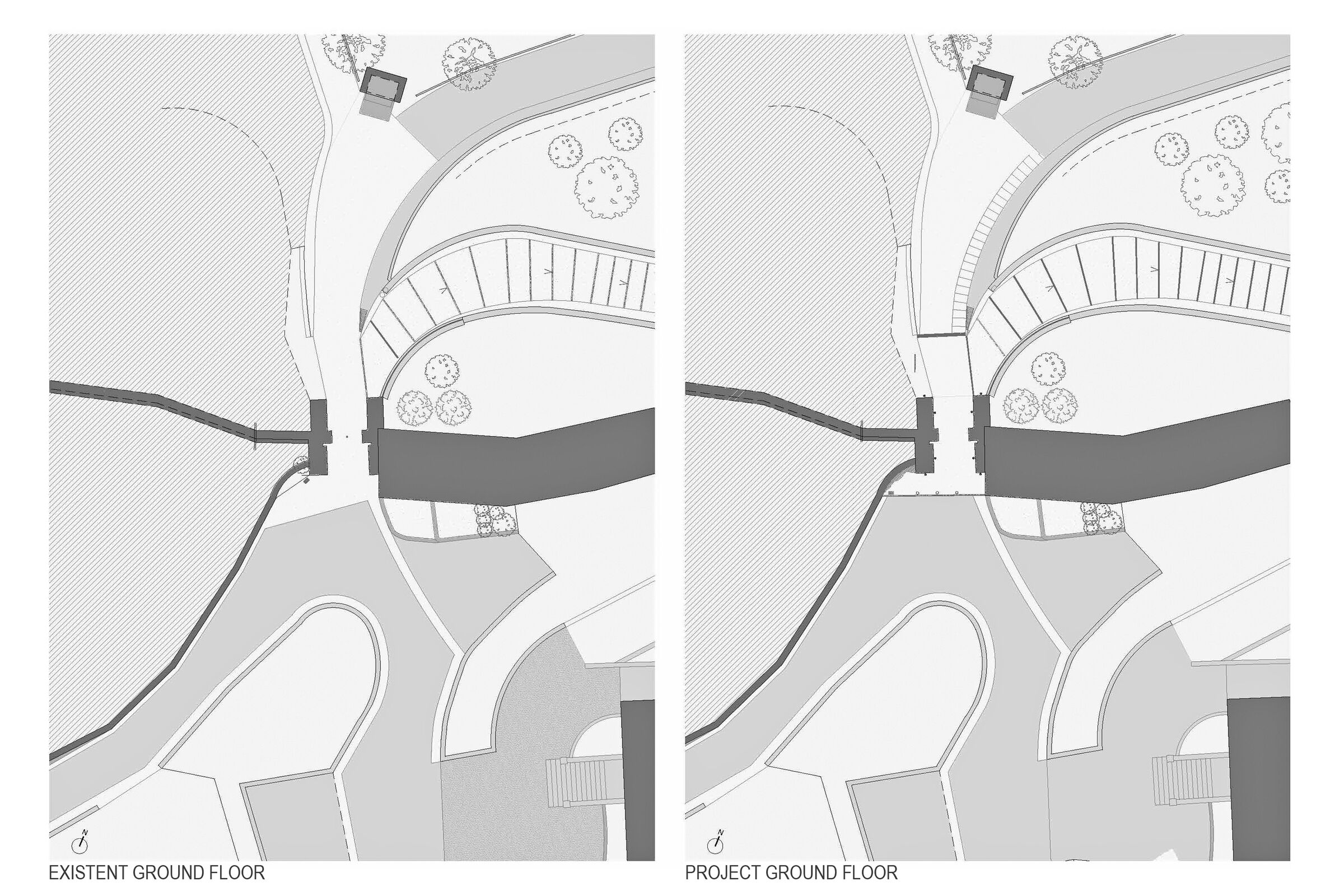 Plan of factual state and project state.