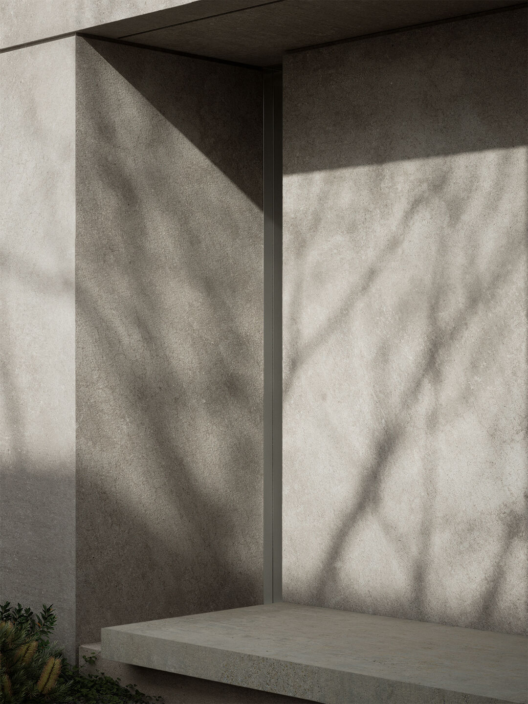 Facade bench detail