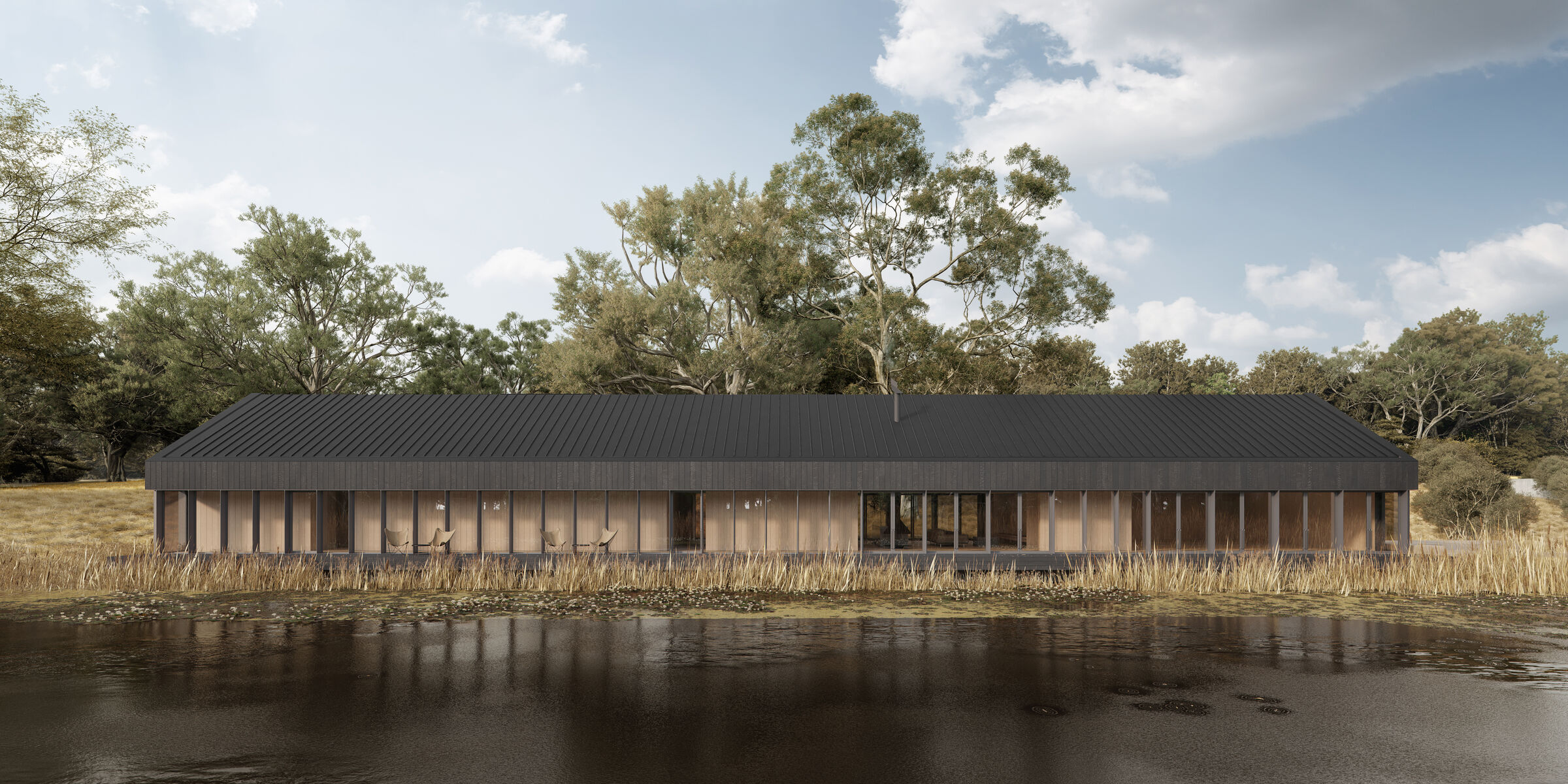 Wellness Centre along lake