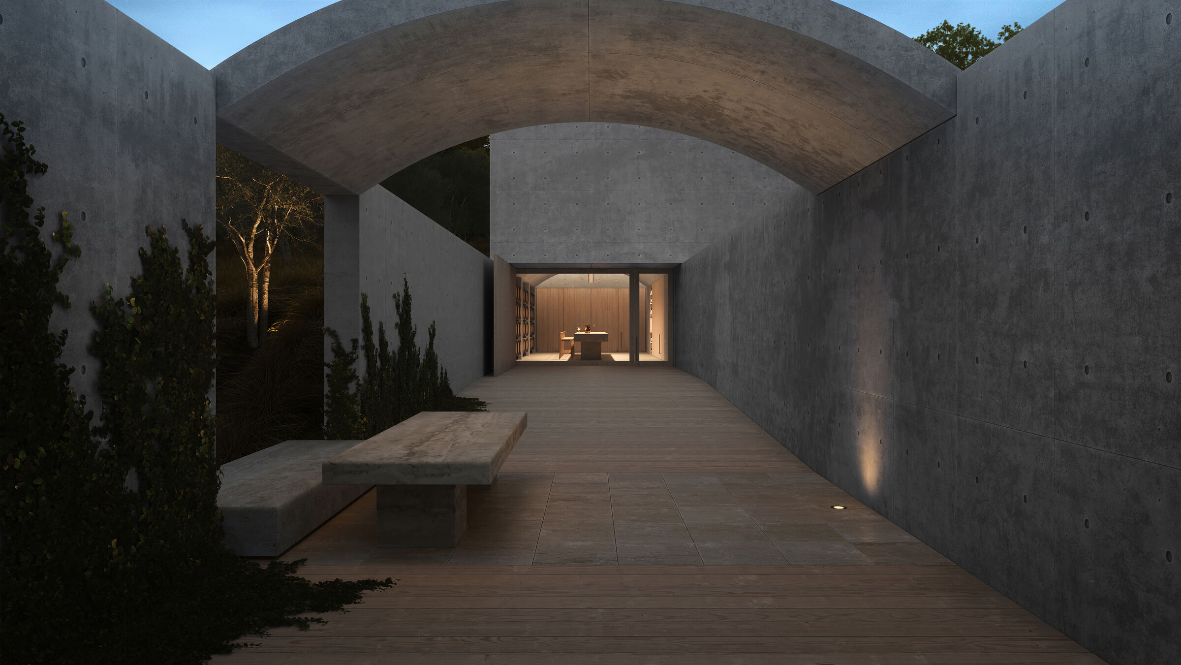 Entry to cellar door