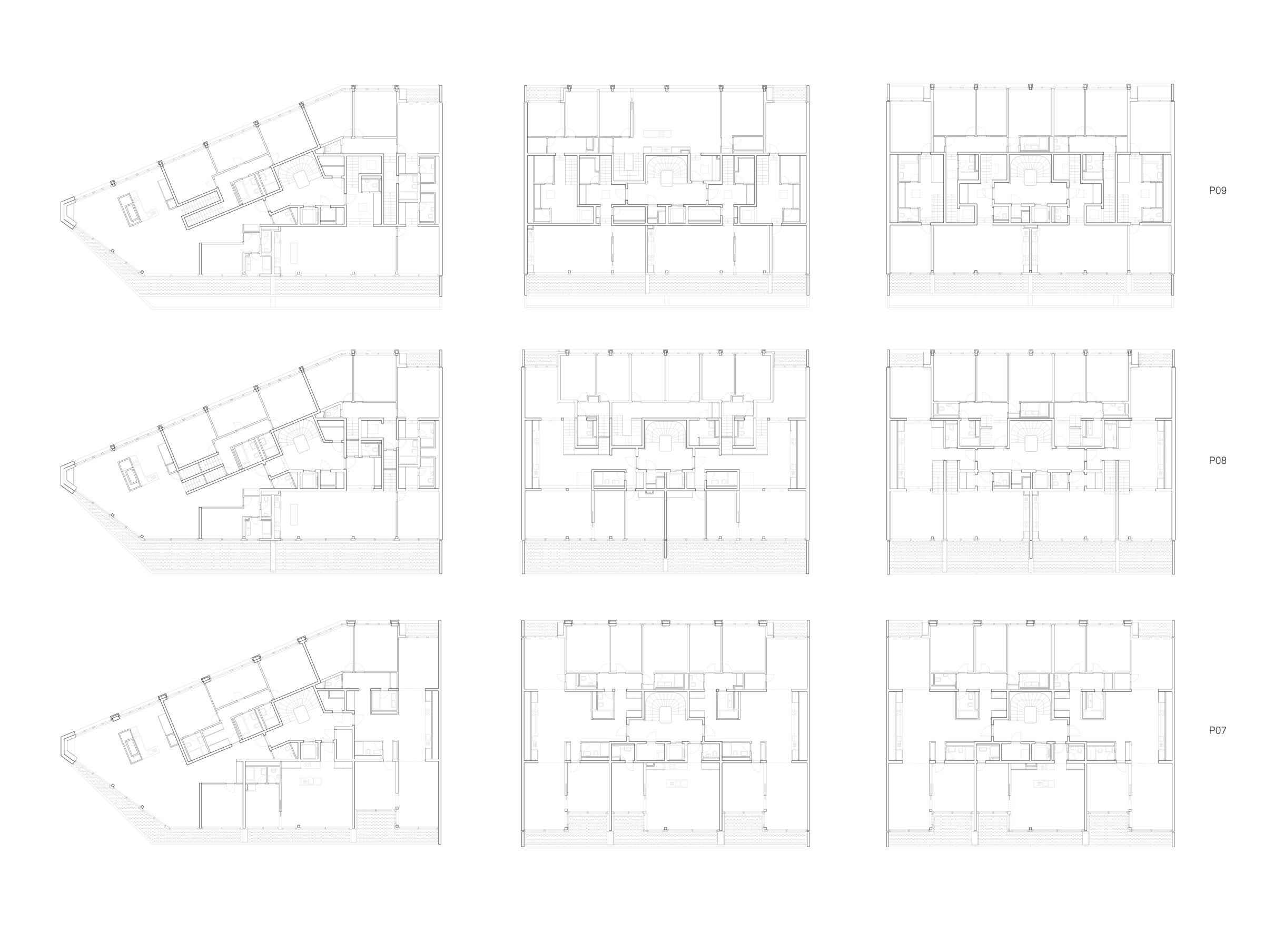 Buildings 137, 141 and 143 to 145