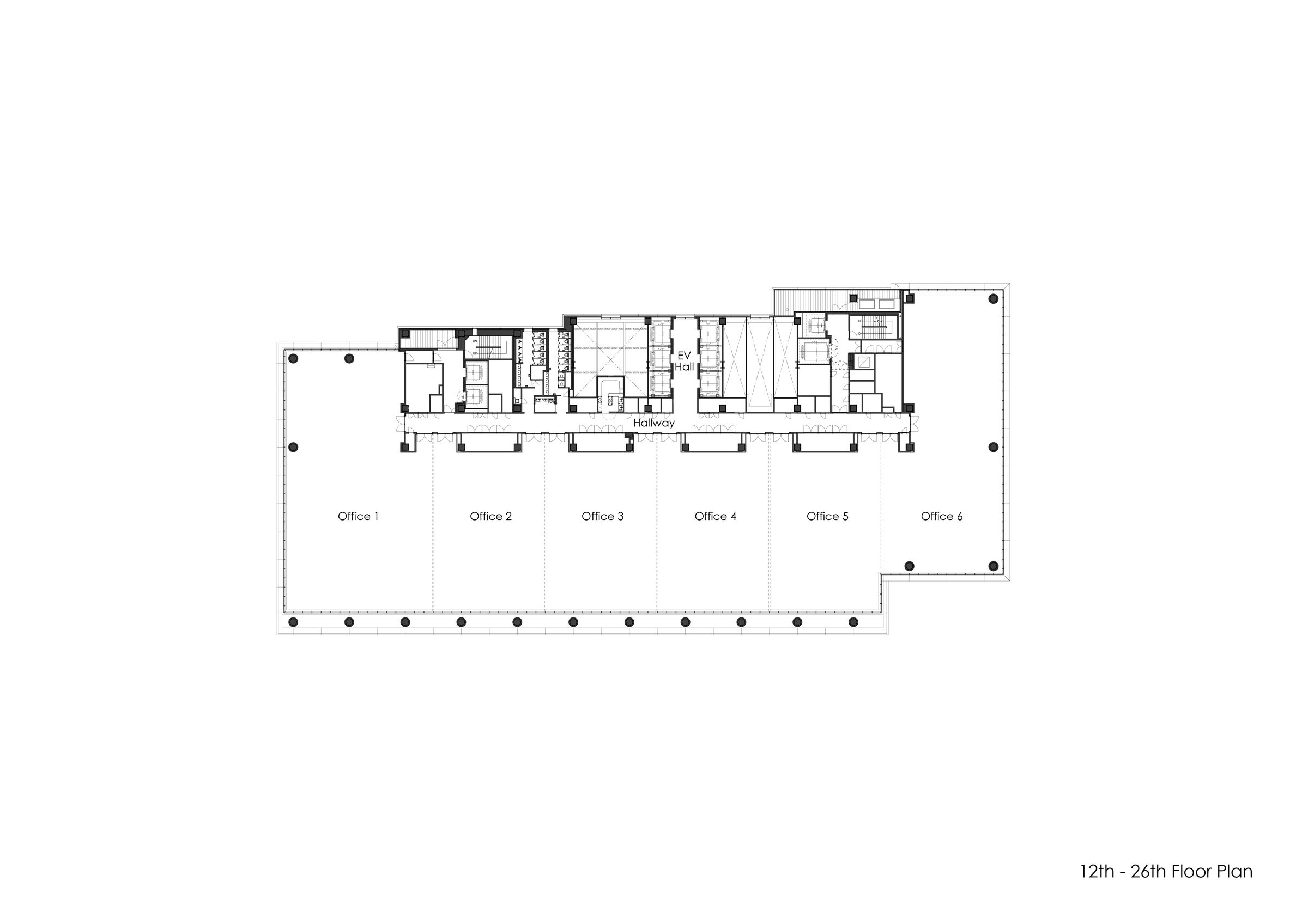 12th-26th Floor Plan