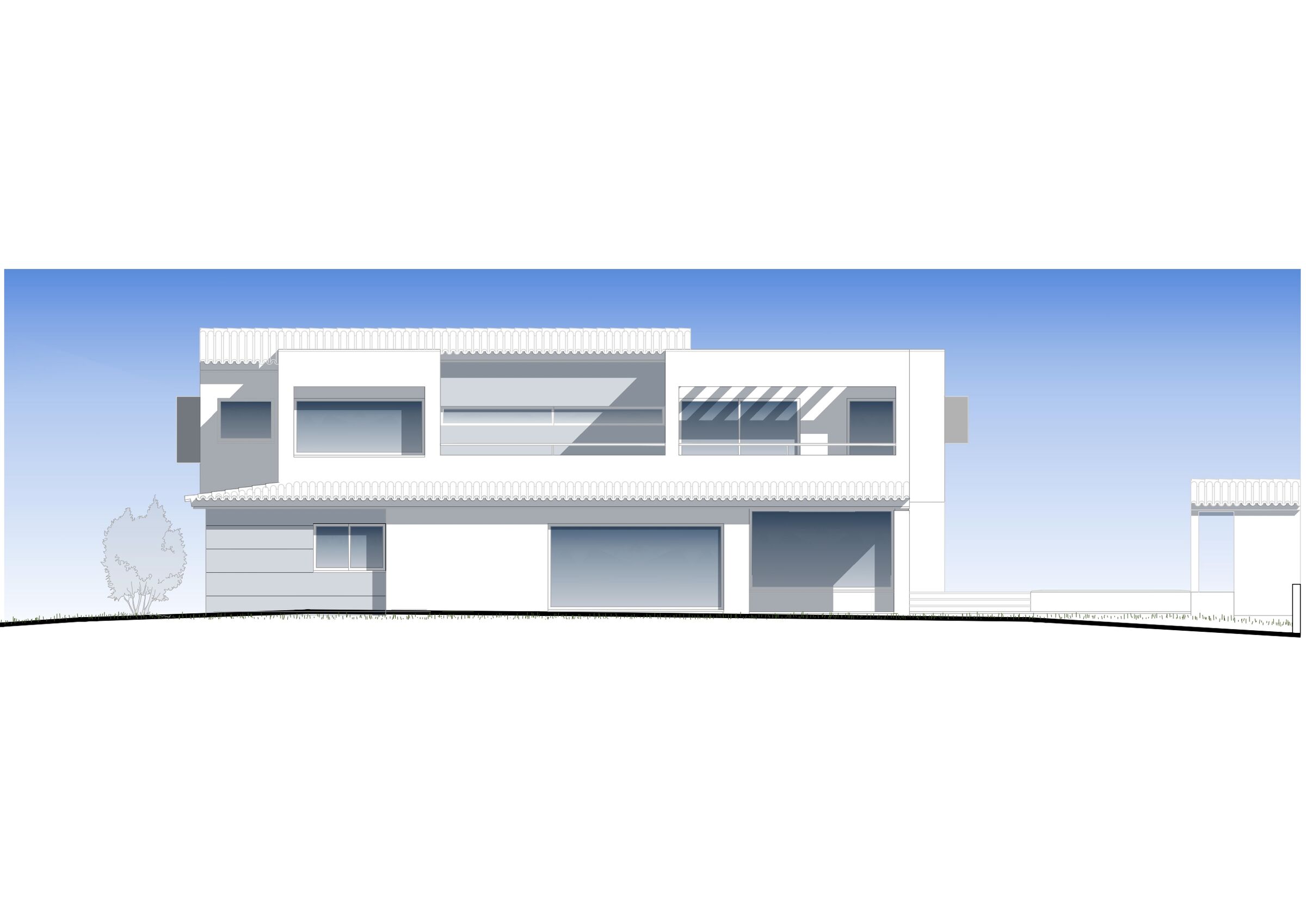 North elevation - Garden side