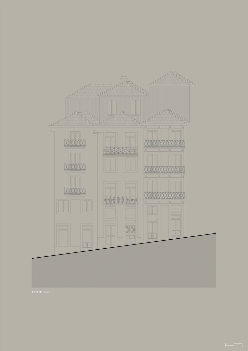 Alçado Frontral (Front Elevation)