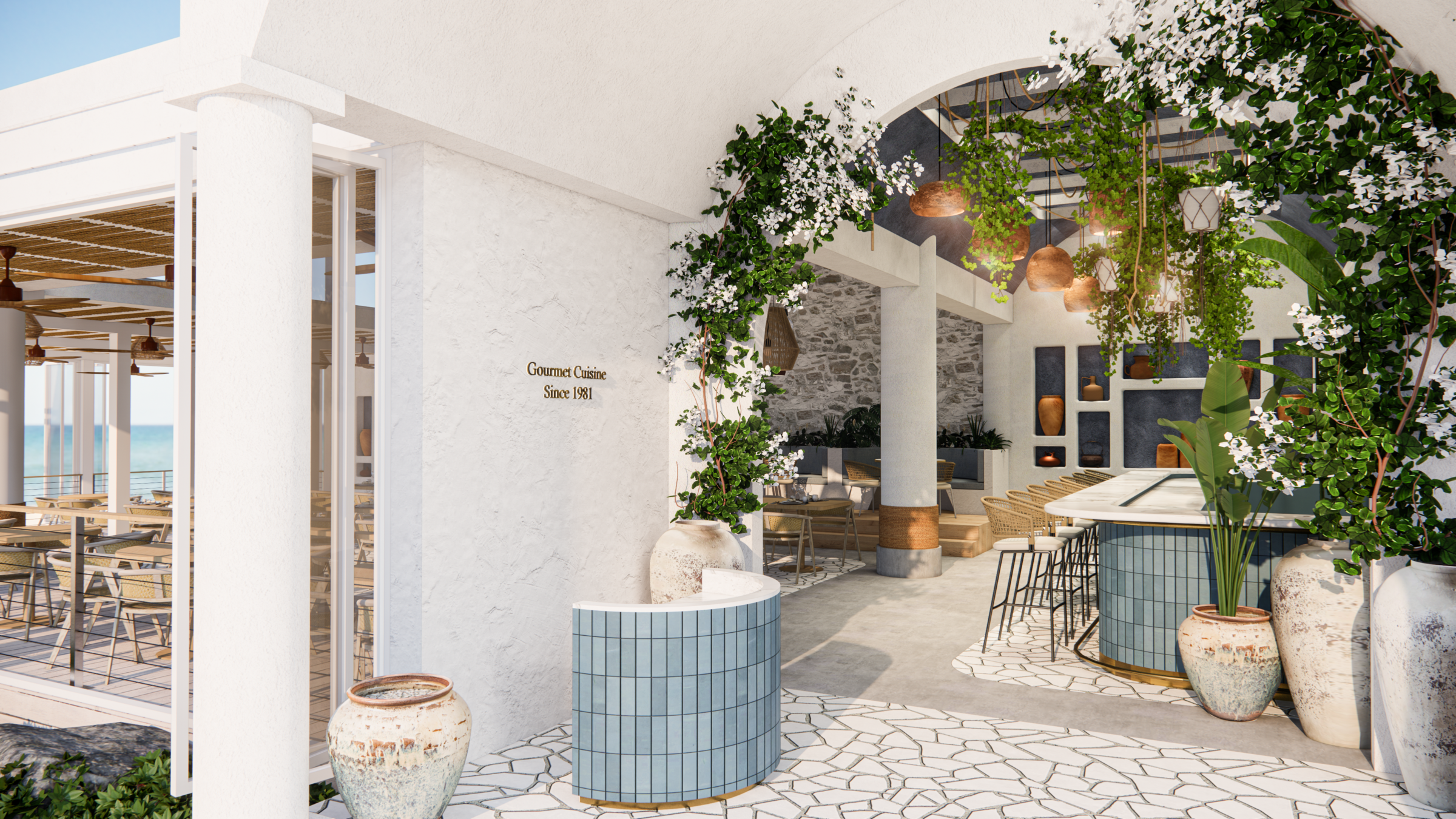 Restaurant entrance