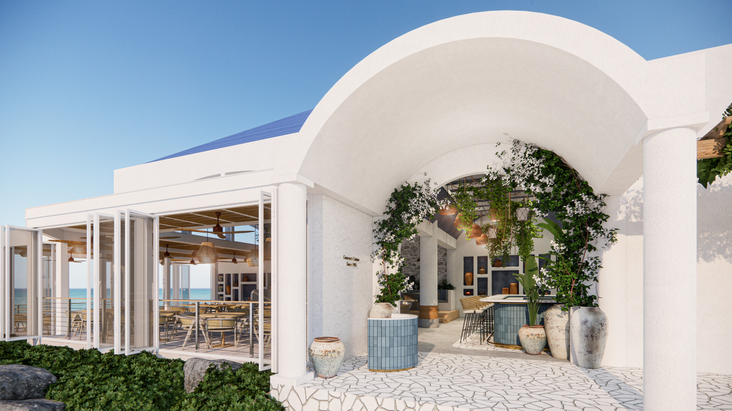 Restaurant entrance