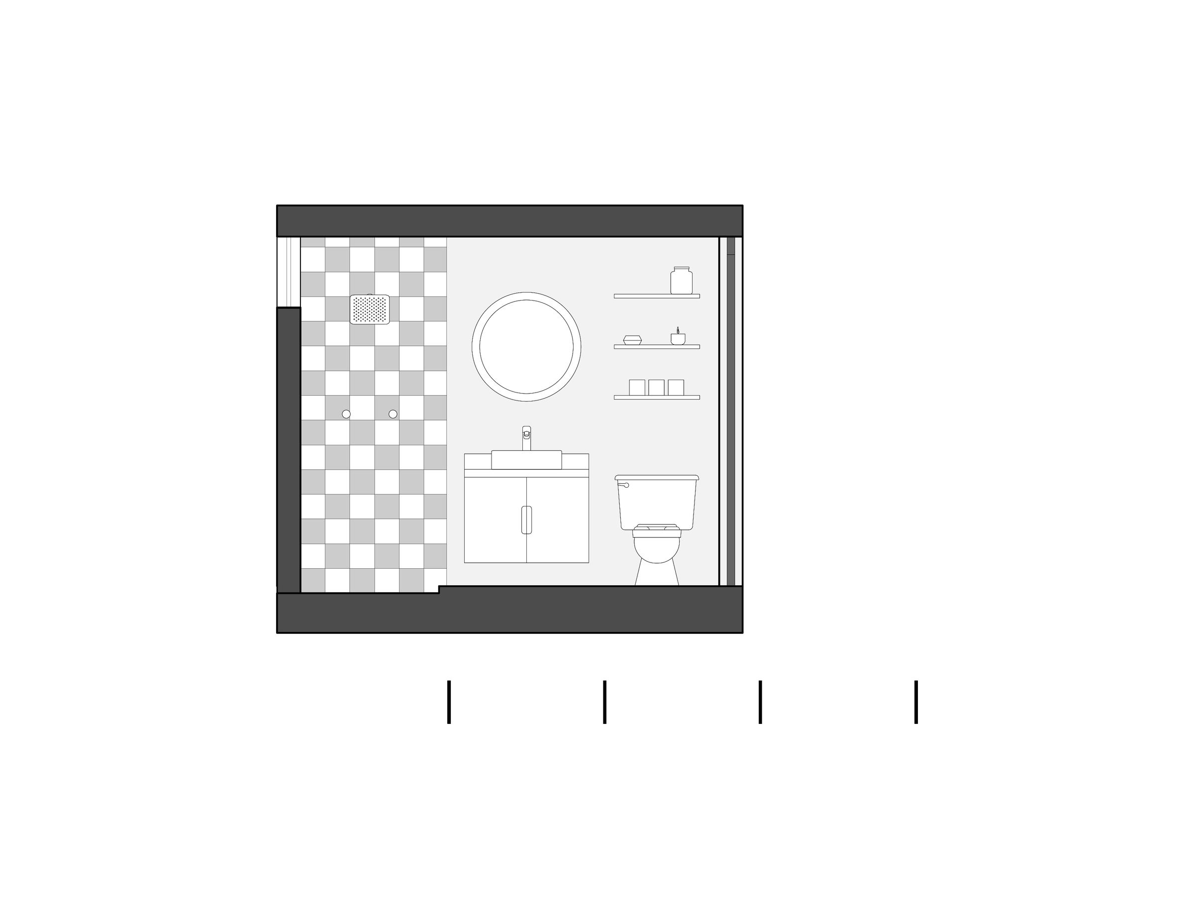 Bathroom section