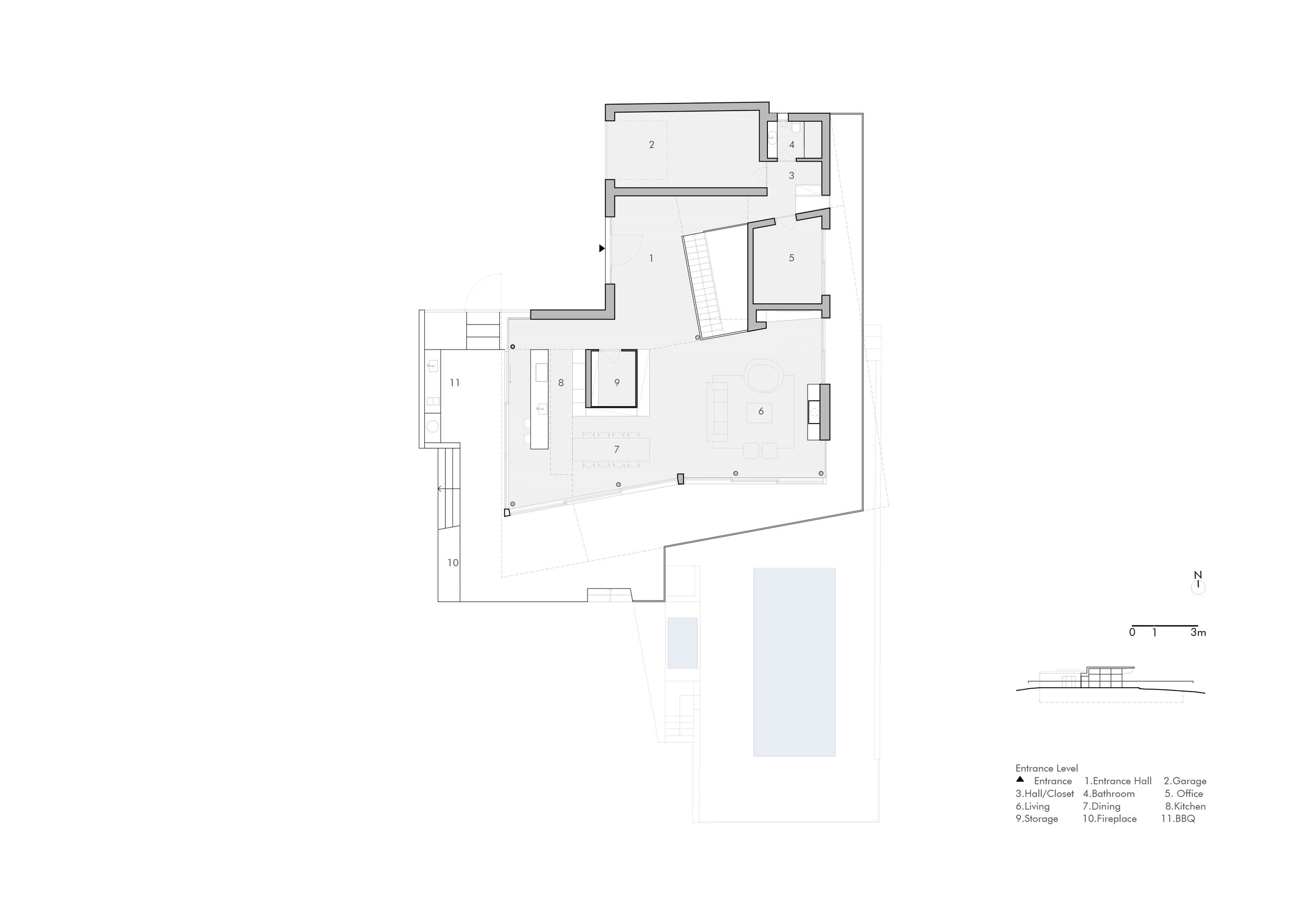 Floor plan entrance level