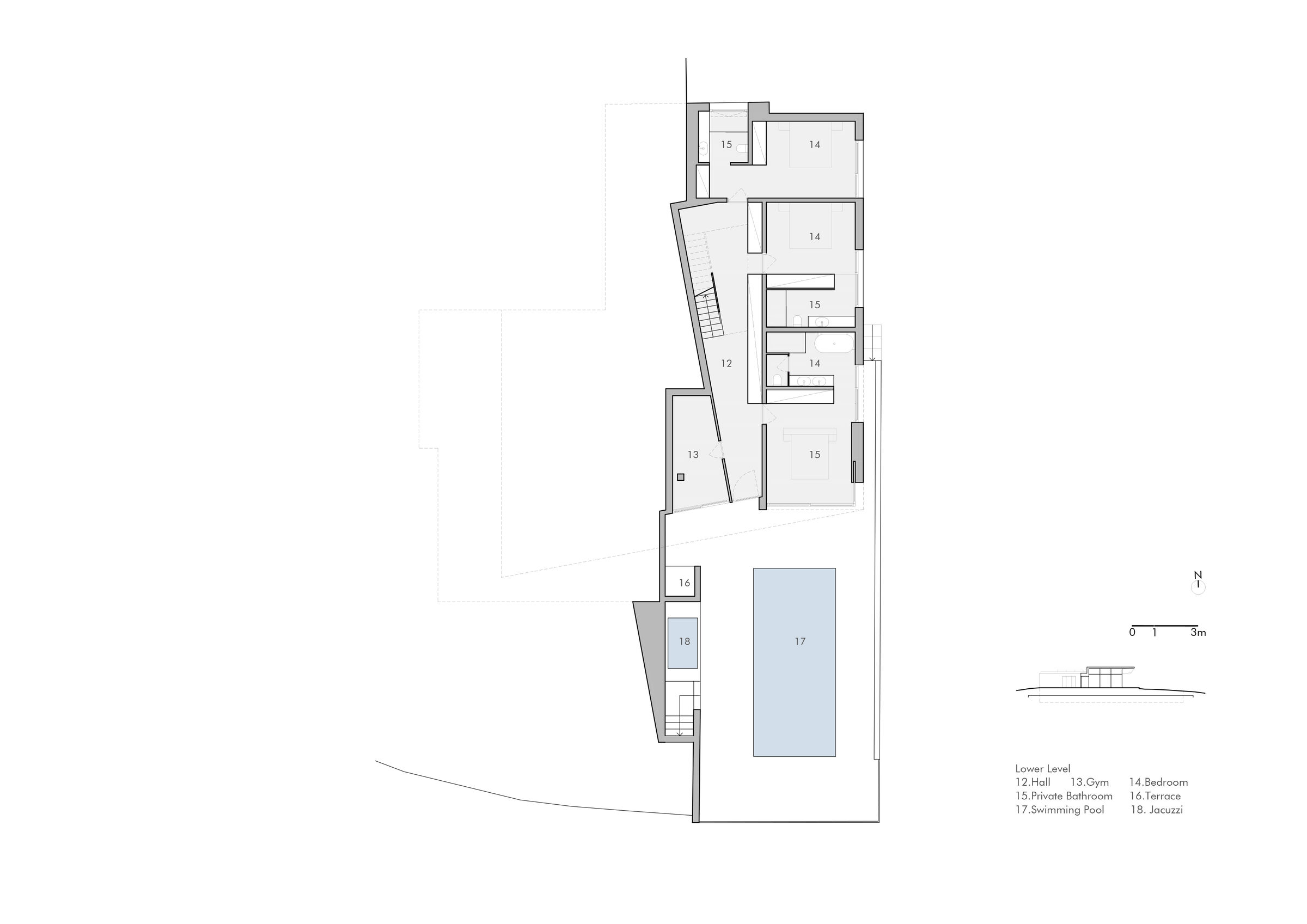 Floor plan lower level
