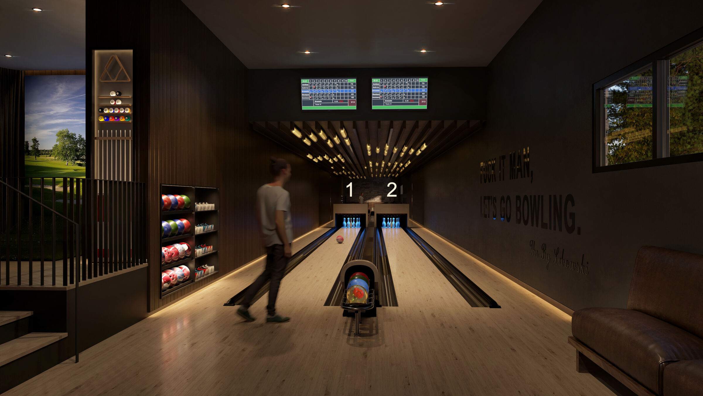 Game Room Bowling Alley