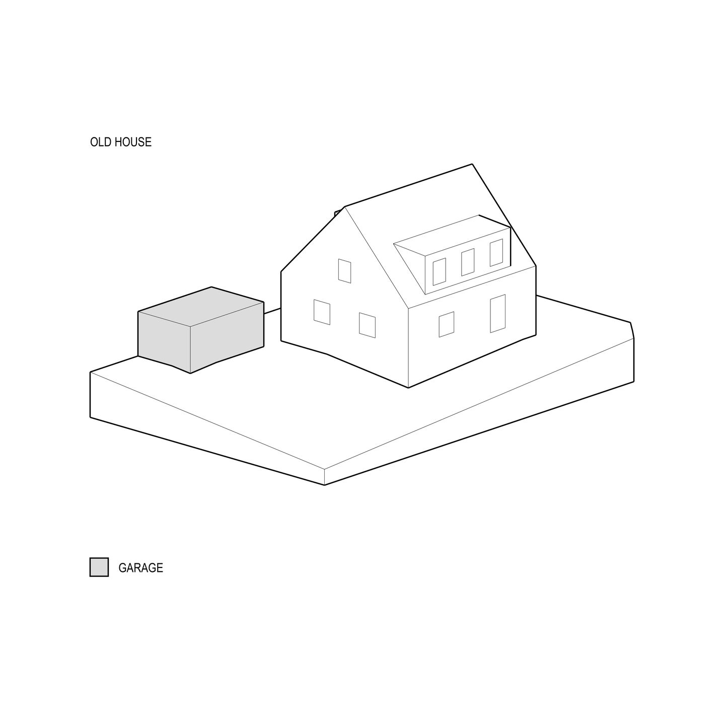 SCHEMATIC DRAWING - OLD TRADITIONAL GARAGE