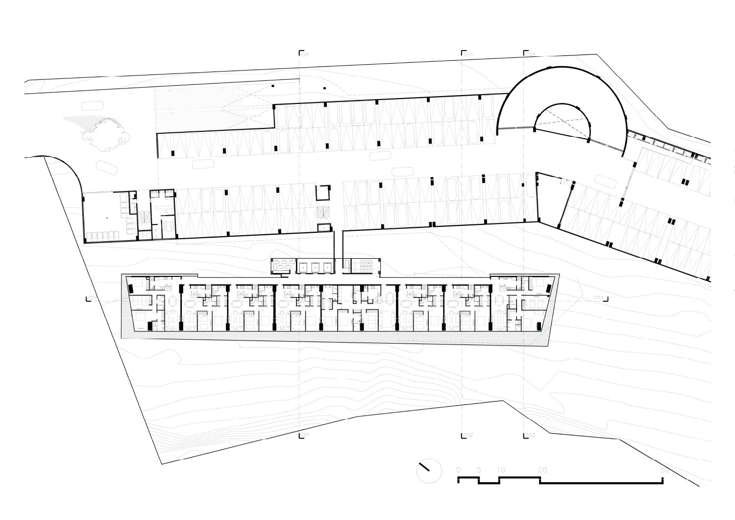 Architectural plan level 6