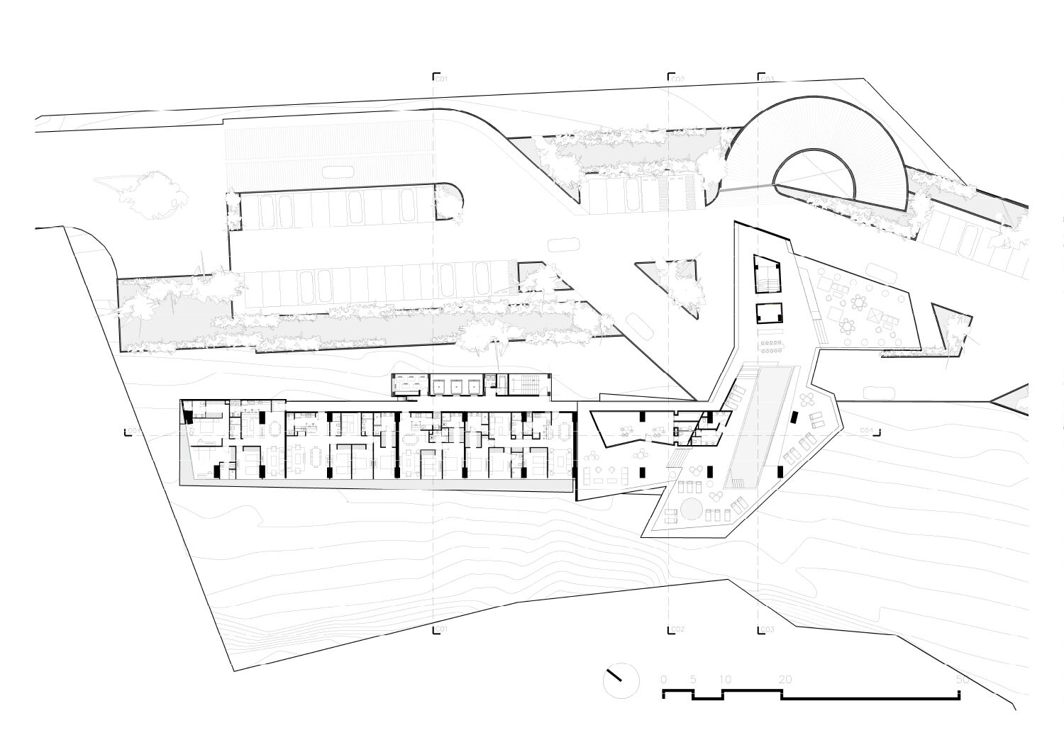 Architectural plan level 8