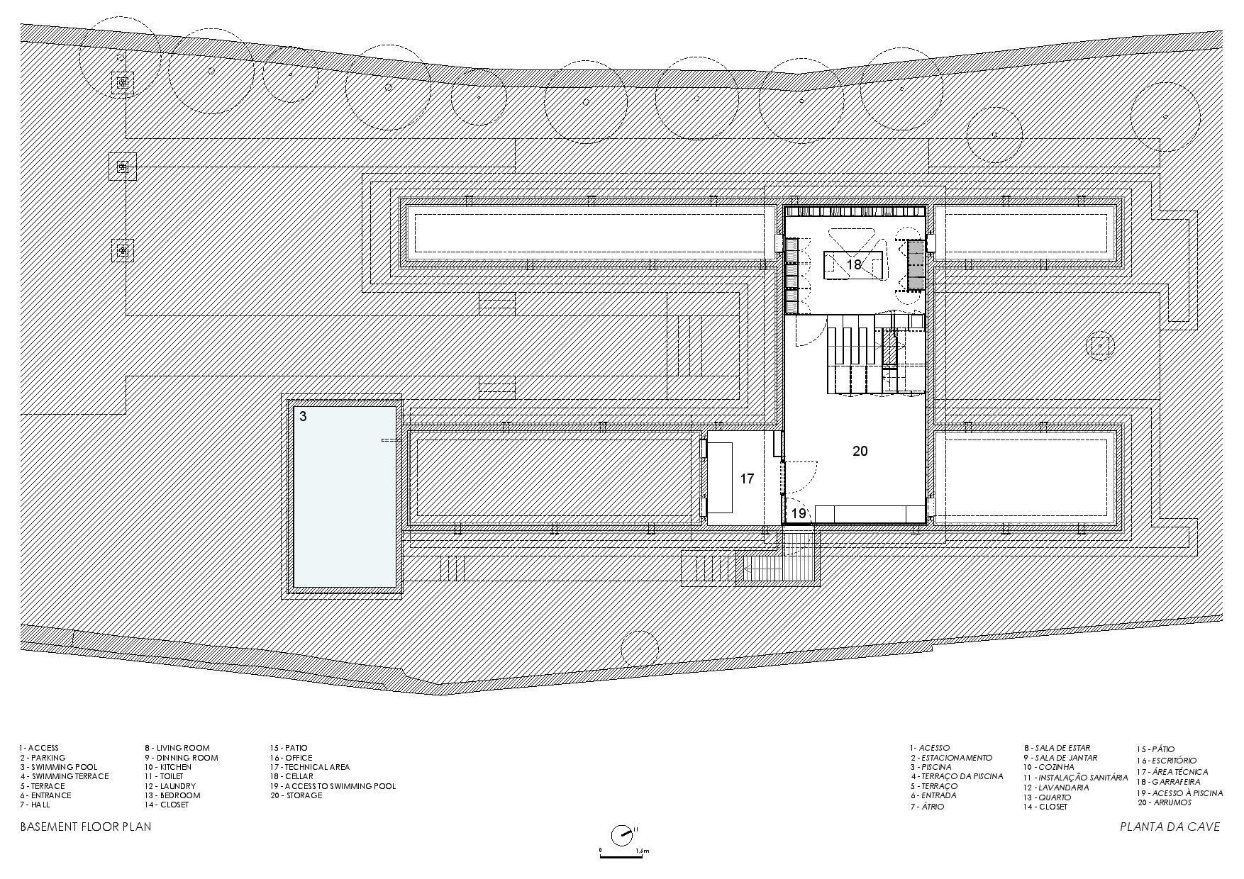 Basement floor plan