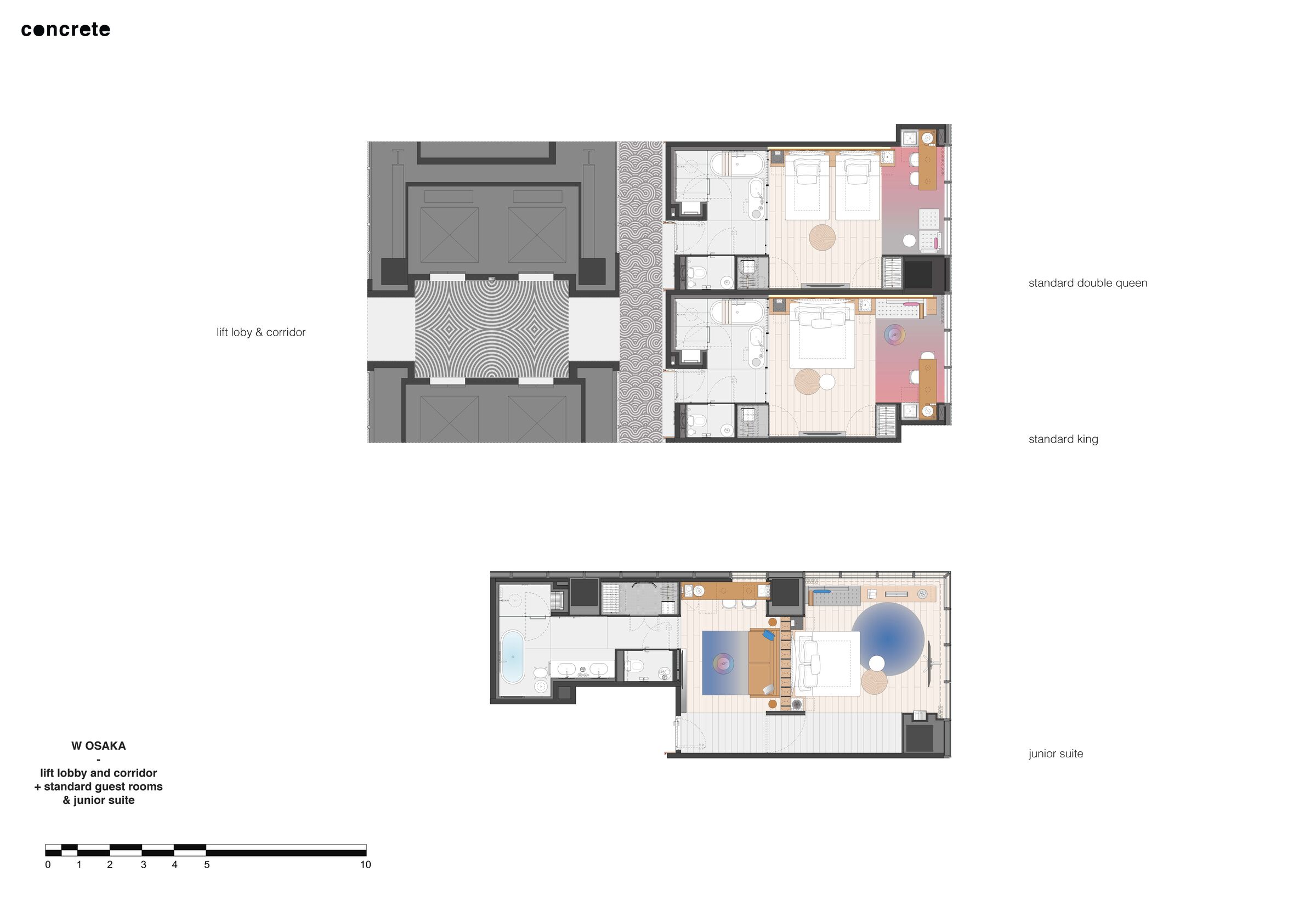 King, Double Queen, Junior Suite