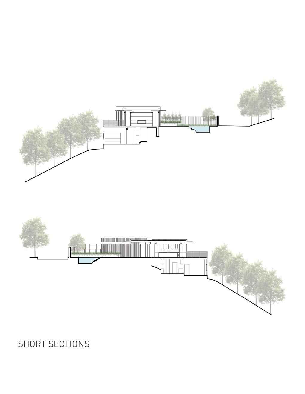 Sections on Sloped Site
