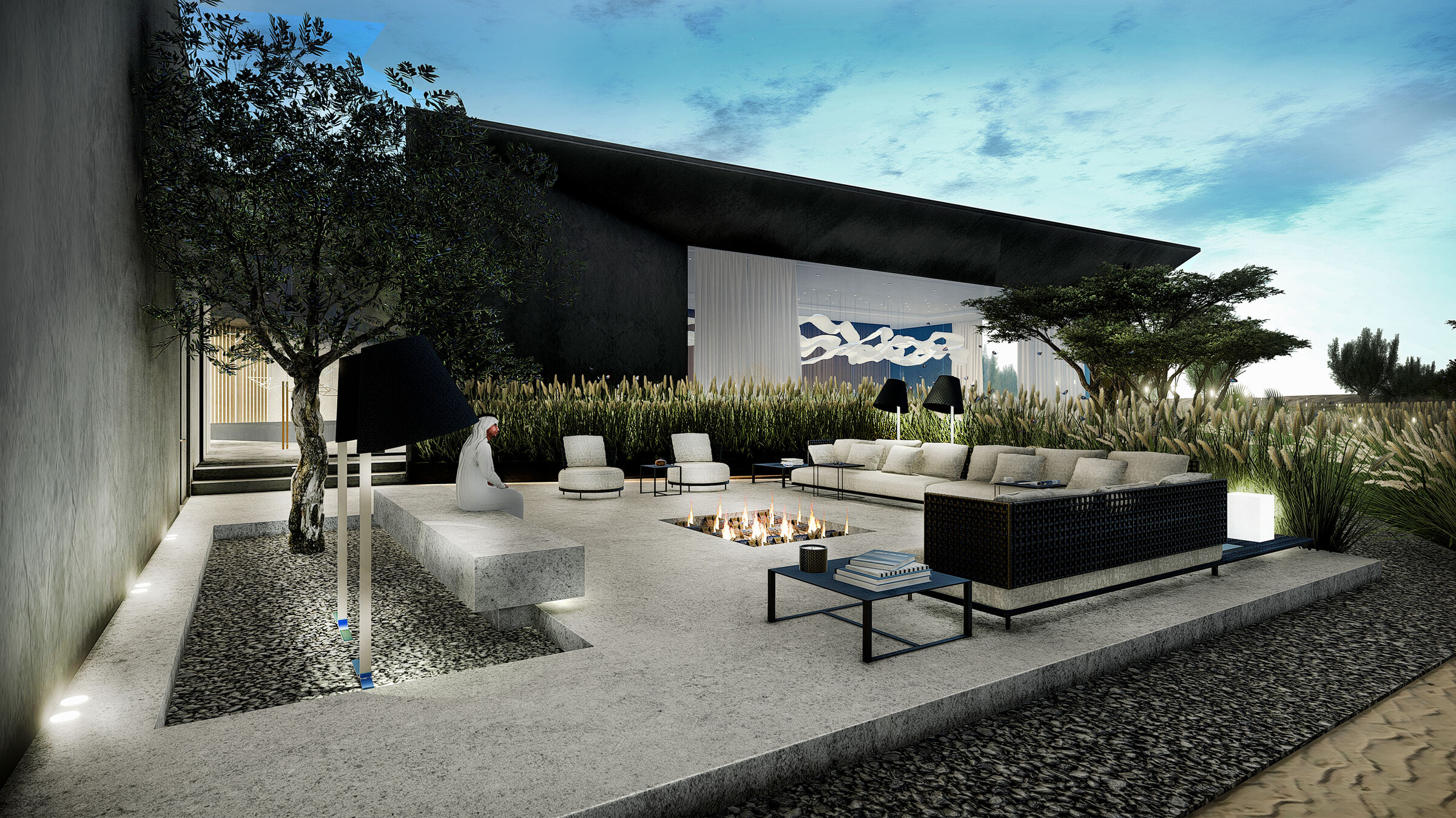 Outdoor seating area