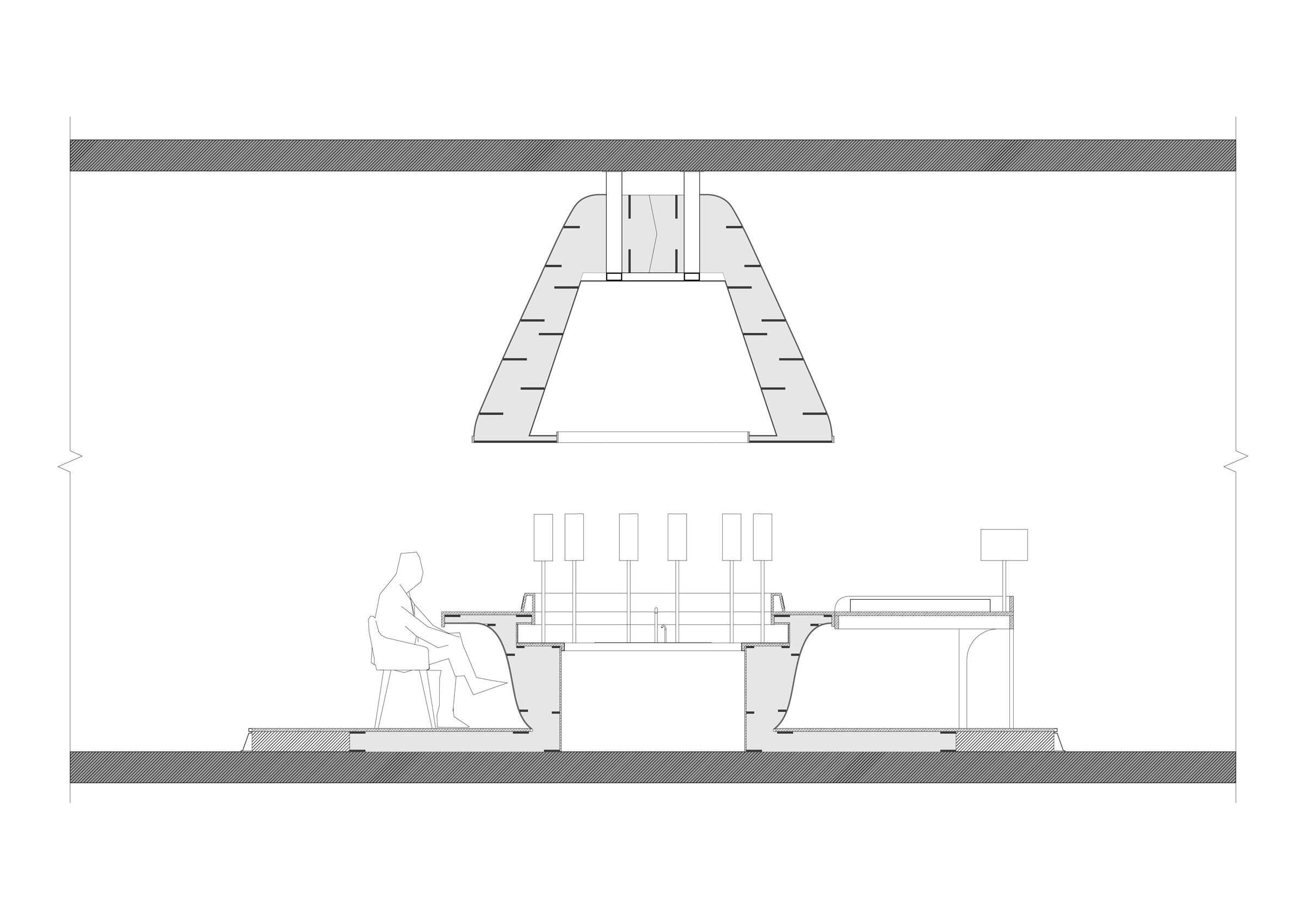 Section of spaceship reading bar