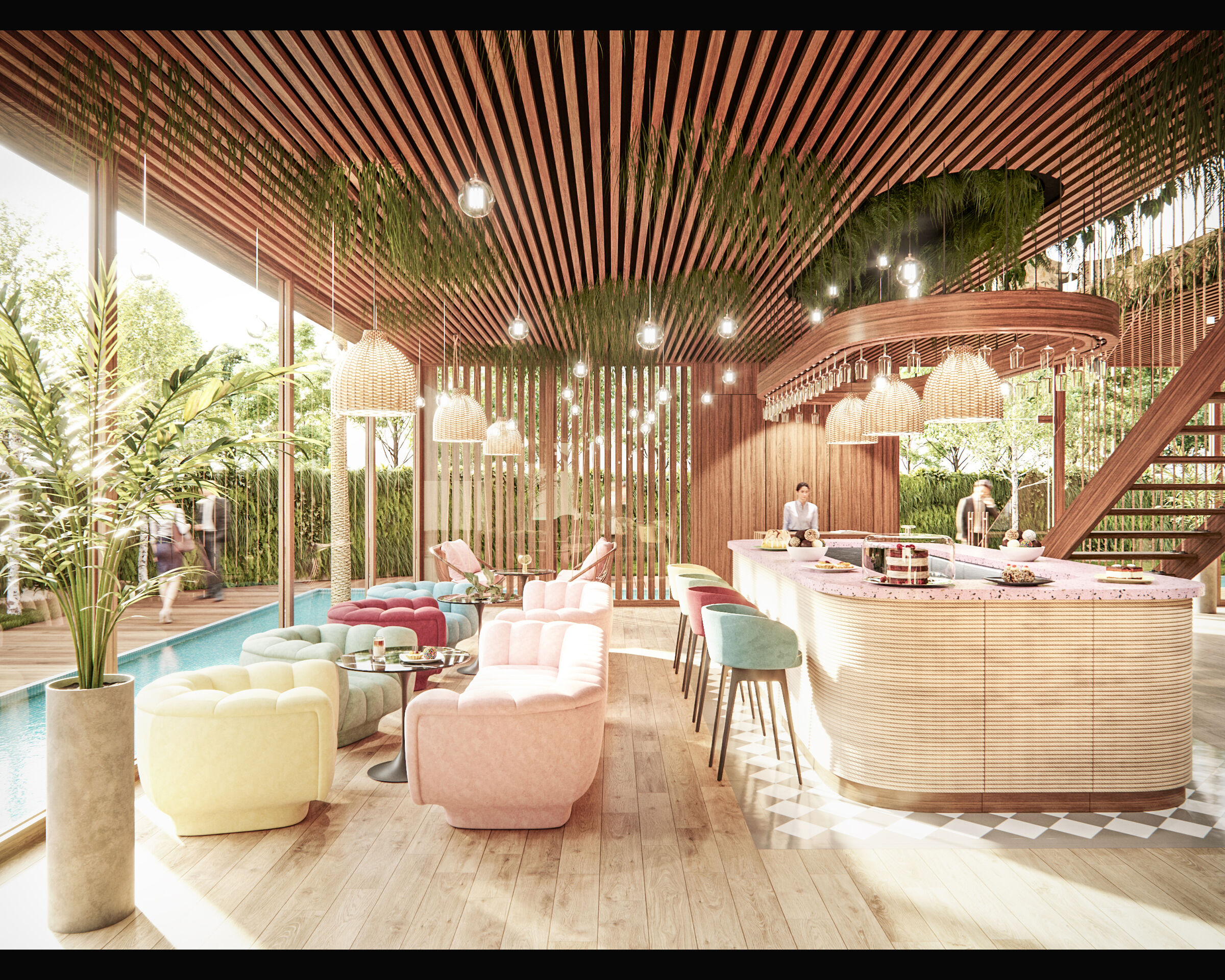 Interior Perspective - Pastry Area
