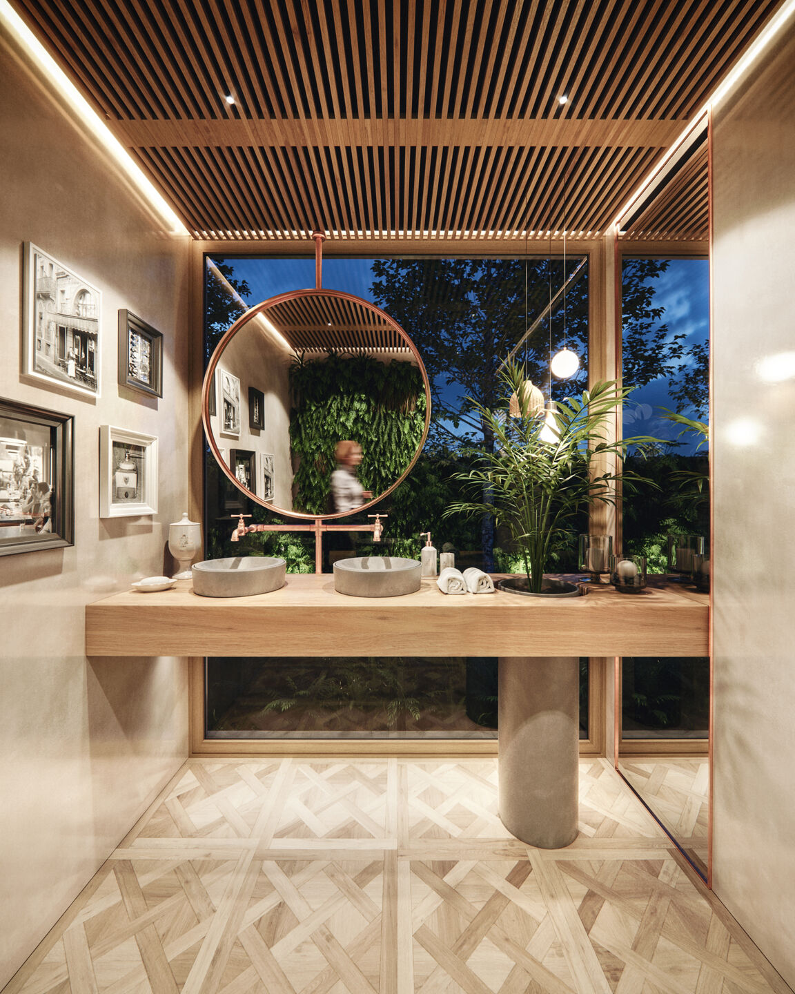 Interior Perspective - Toilets