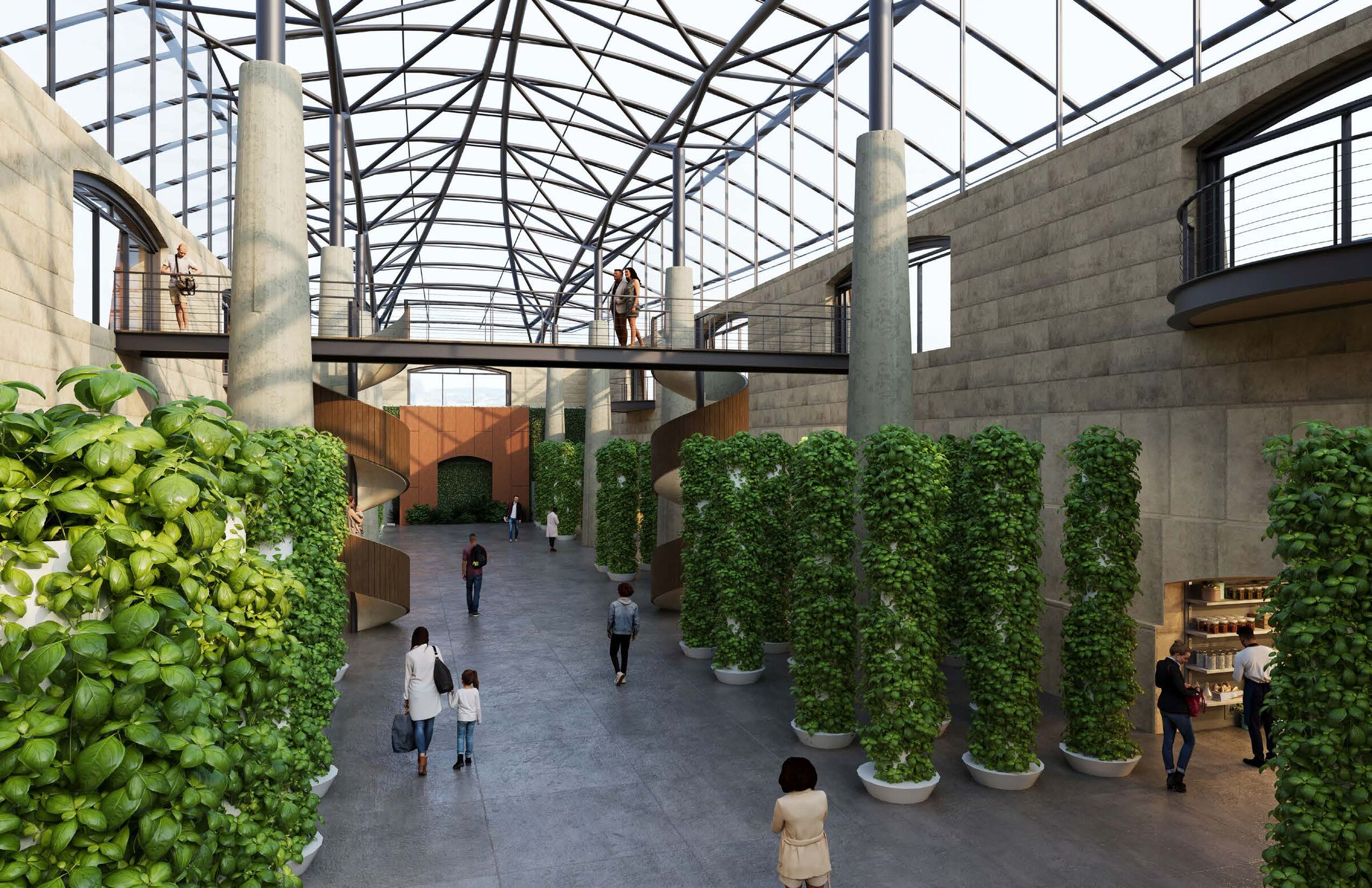 Interior View of Dry Dock Greenhouse