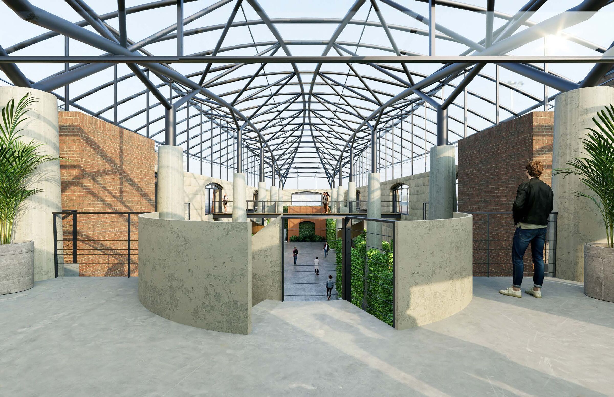 Interior View of Dry Dock Greenhouse